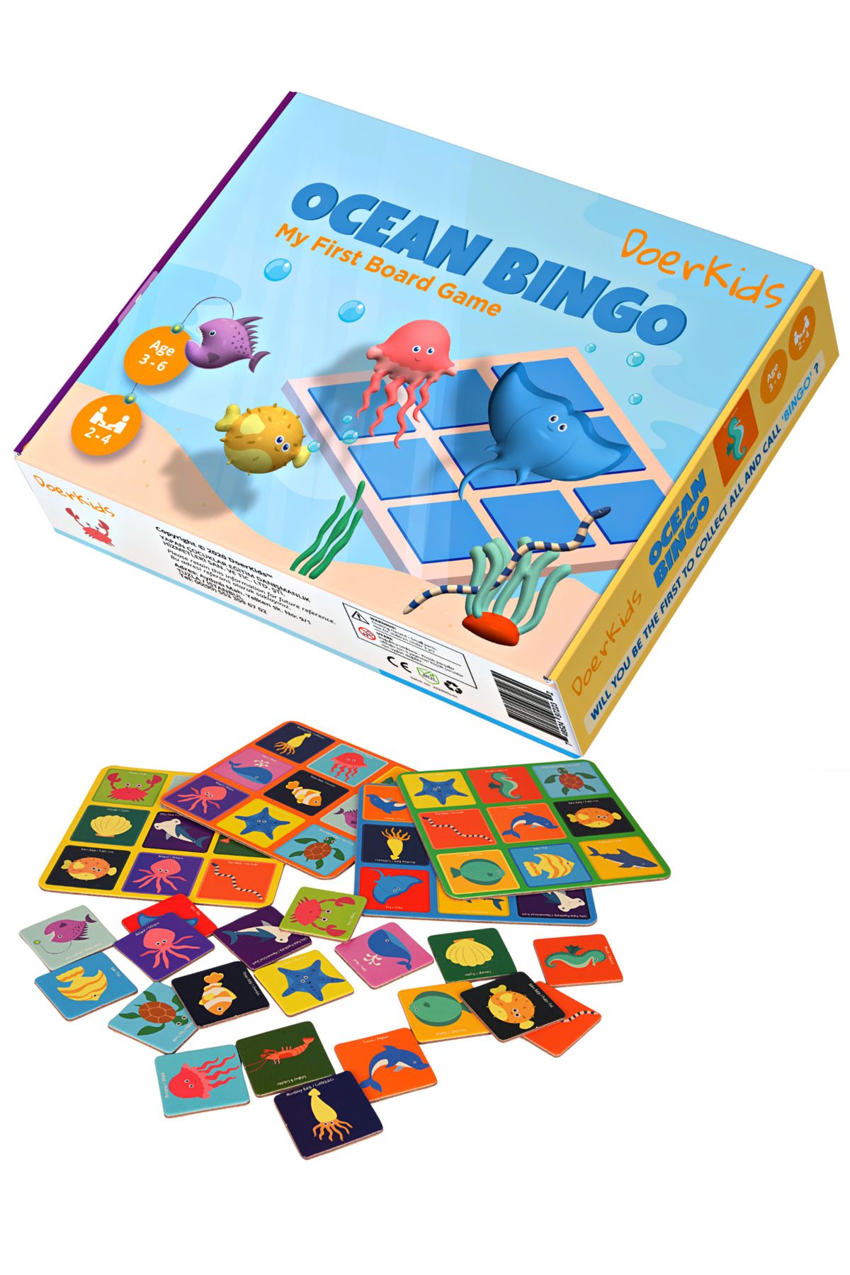 DoerKids Preschool Educational Box Game - Ocean Bingo - Trendyol