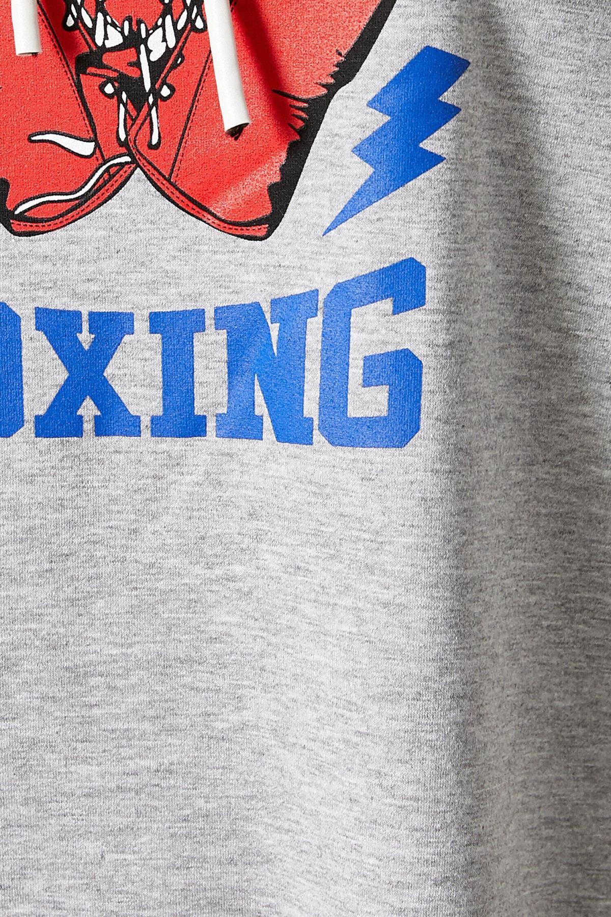 سویشرت زنانه خاکستری کوتونKoton | 2KAK12773NK اورجینال - تصویر 6