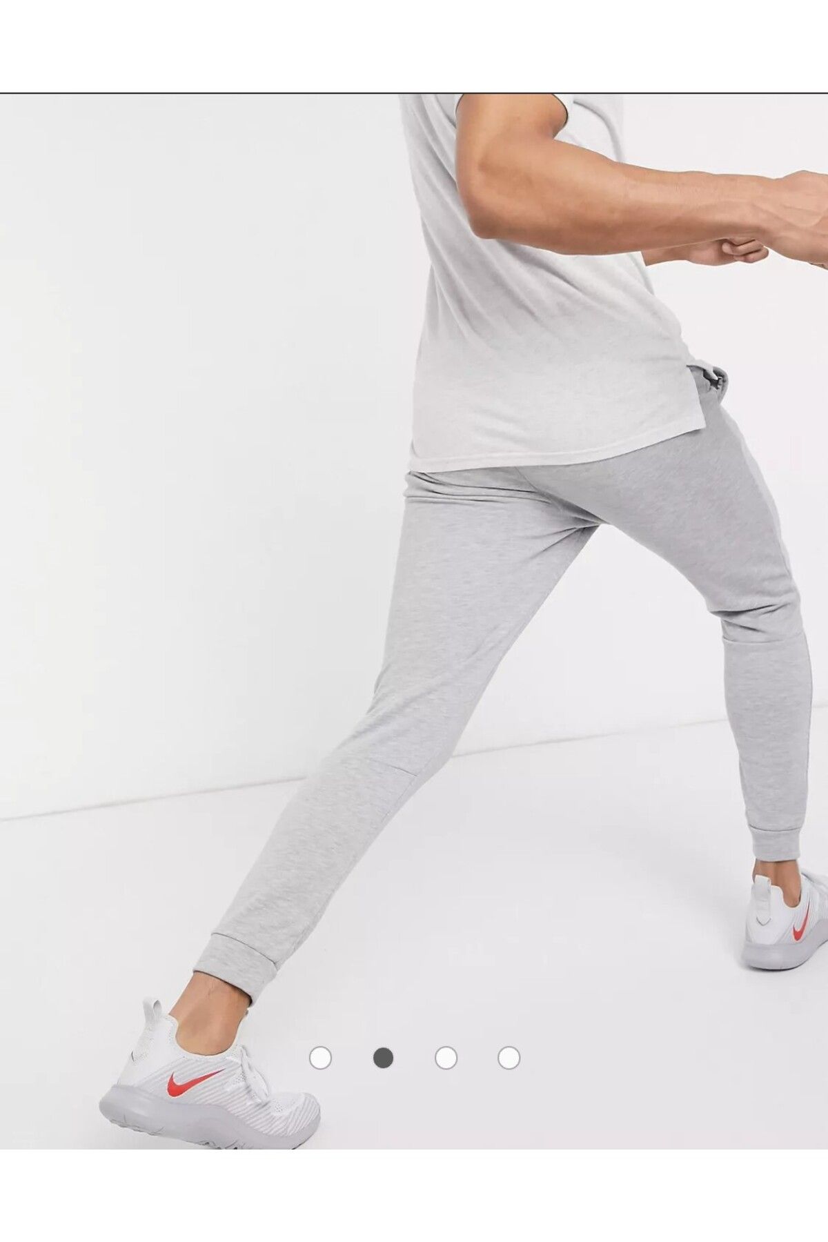 Nike-Dry Fleece Men's Gray Training Sweatpants 4