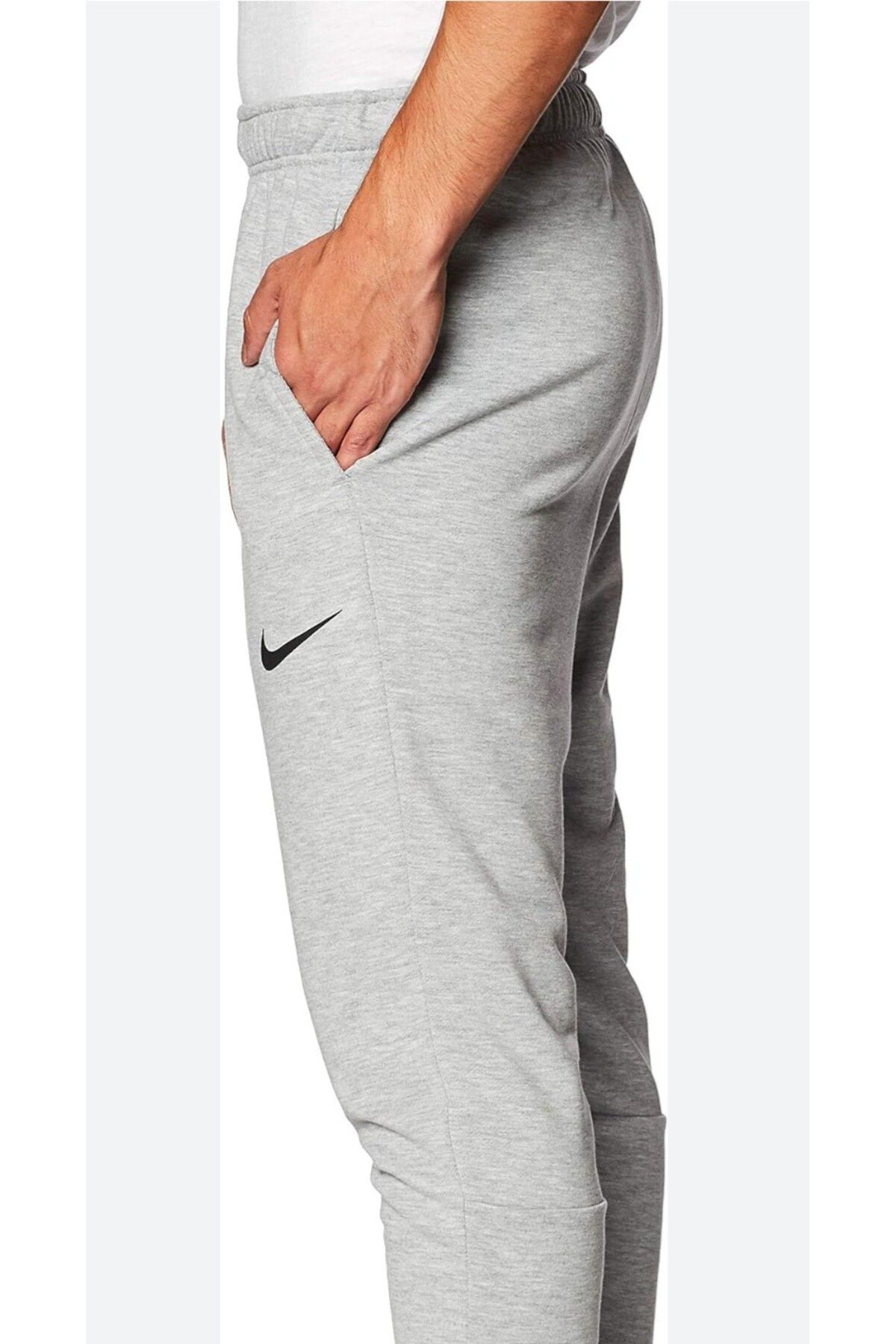 Nike-Dry Fleece Men's Gray Training Sweatpants 5