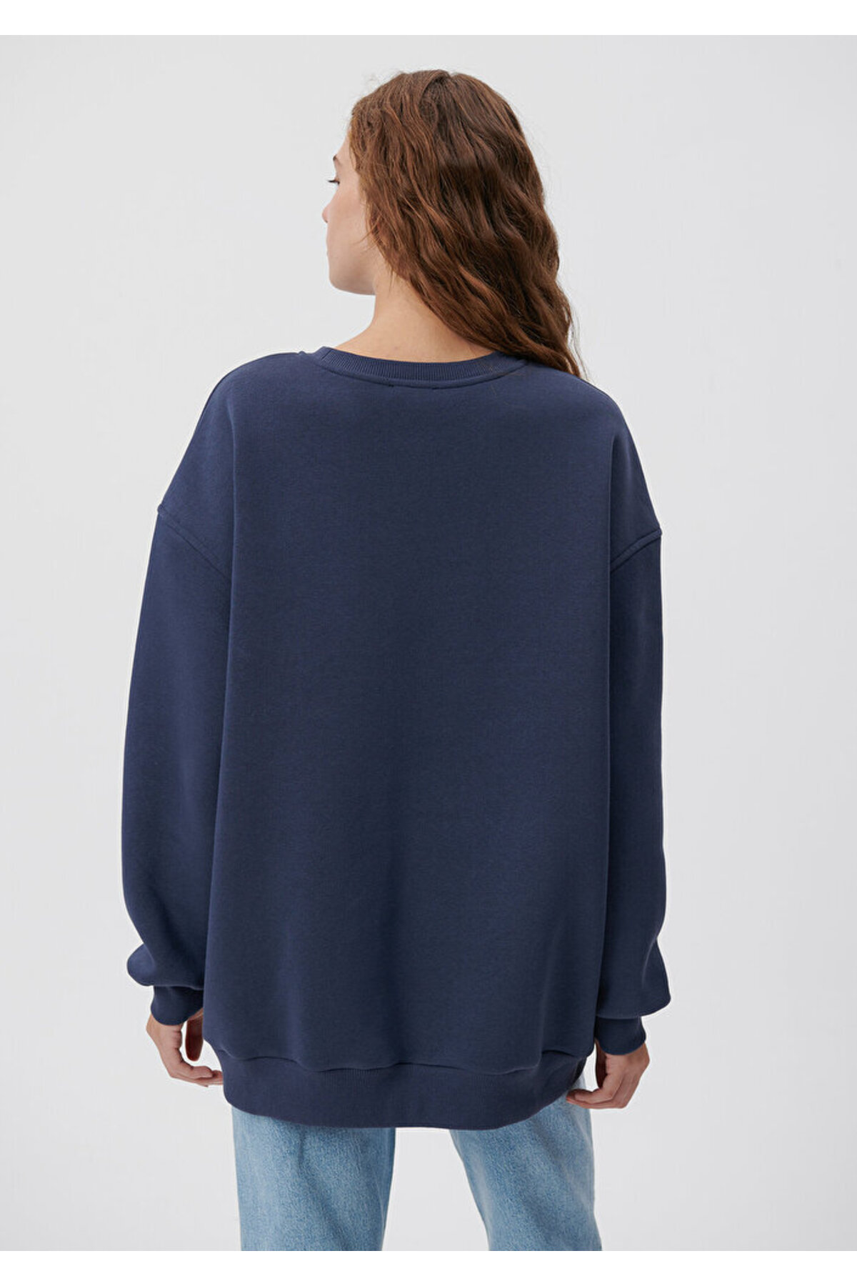 سویشرت زنانه آبی ماویMavi | 1612008 اورجینال - تصویر 3