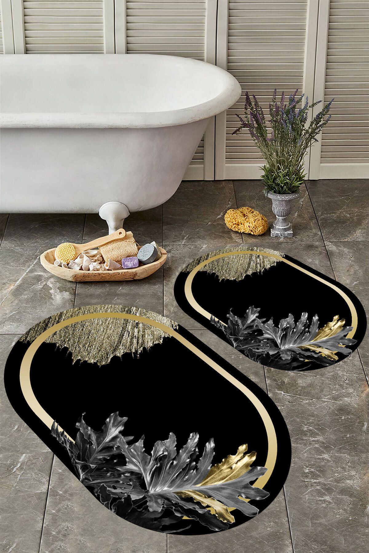 Oval bathroom outlet rugs and mats