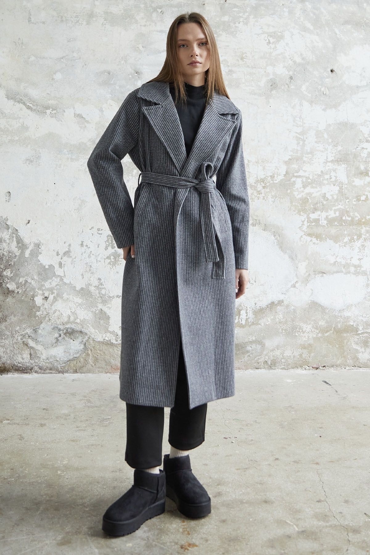 Belted cashmere outlet coat