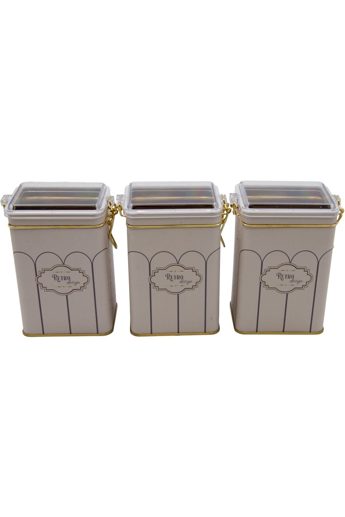 EVLE-Erb21u6 Rectangular Lockable Storage Container 75x100x150 Set of 3, Retro 2