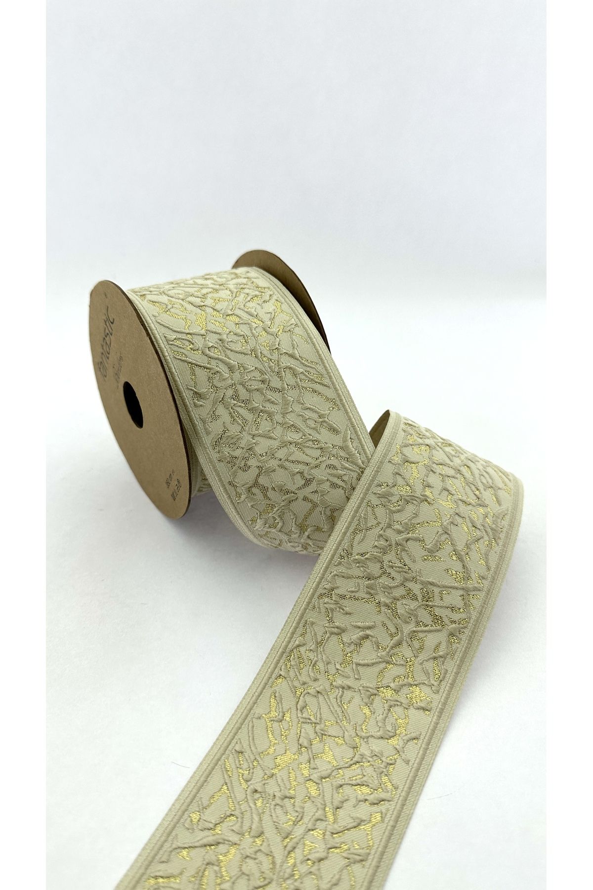 FANTASTIC BORDERS Bordură Perdea Lătă Țesută Cu Model De Marmură / Accesorii (7 Cm. Lățime - 3,5 Mt. Lungime) - One Size