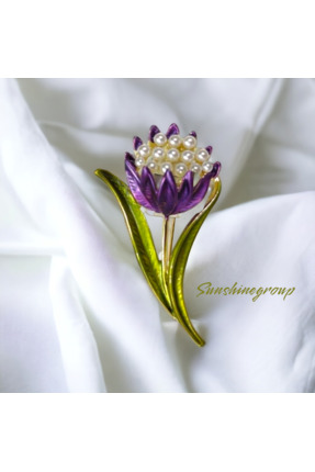 sunshinegroup İncili Lale Broş