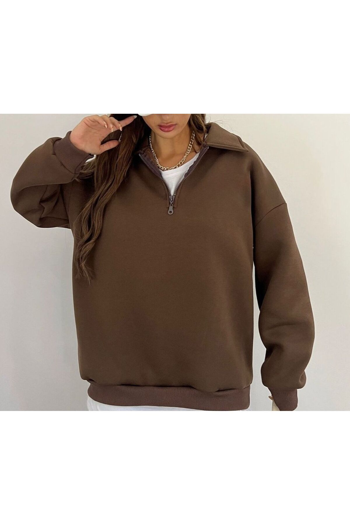 Plus size zipper hotsell sweater