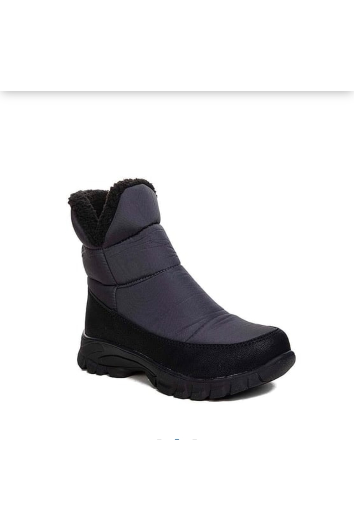 Bumerix unisex siyah su gecirmez ici yünlü kaymaz taban bot