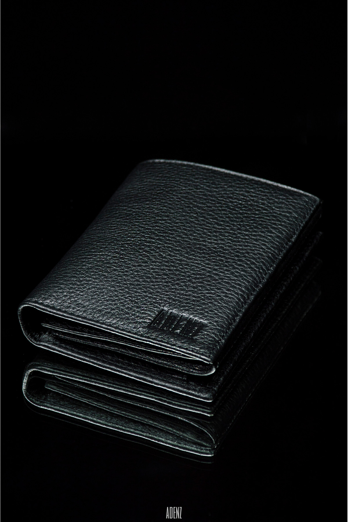 Genuine / Genuine Leather Wallet - Coin Eyes - Snap Card Protected