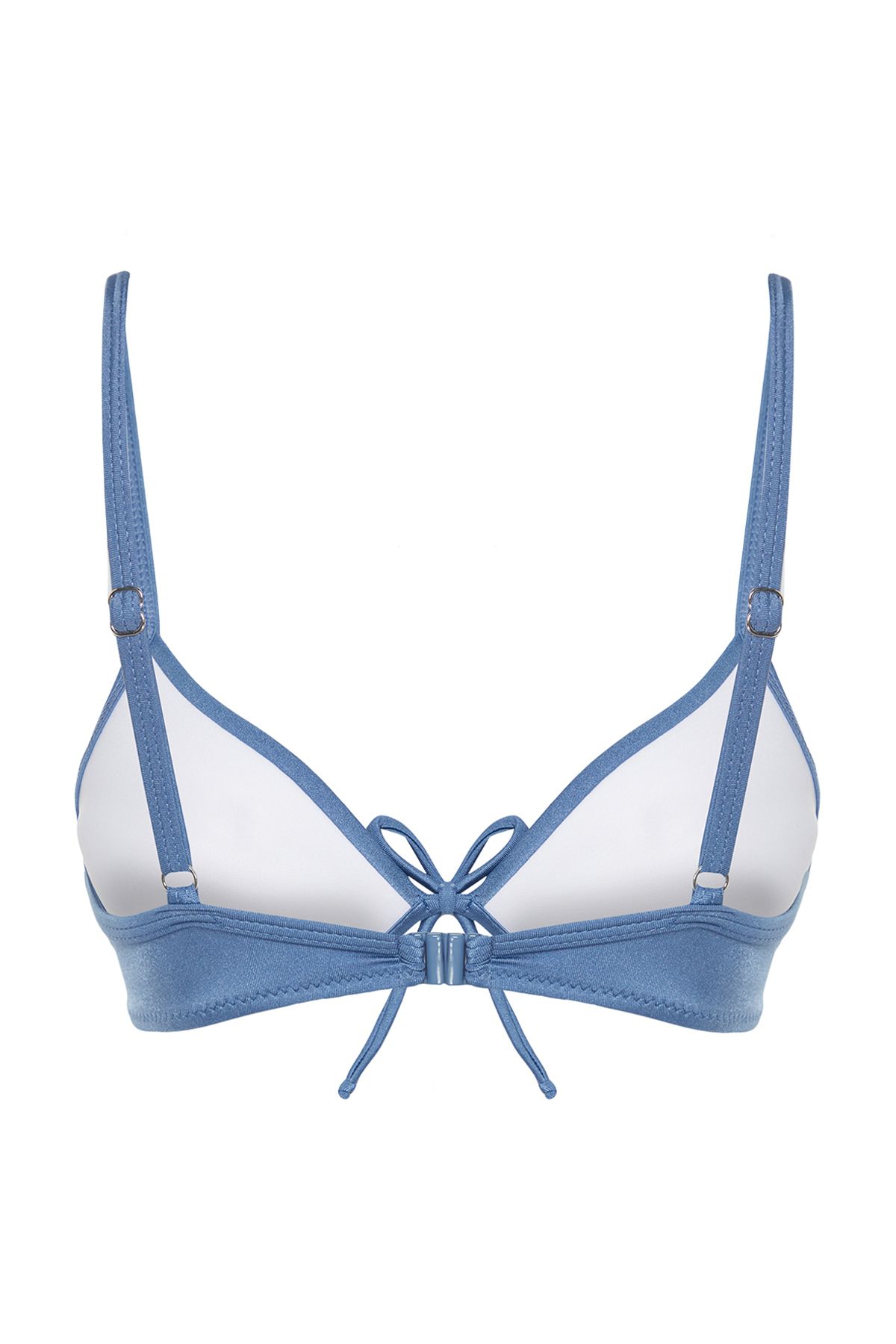 Trendyol Collection-Blaues Balconet-Push-Up-Bikinioberteil TBESS20BU0237 7