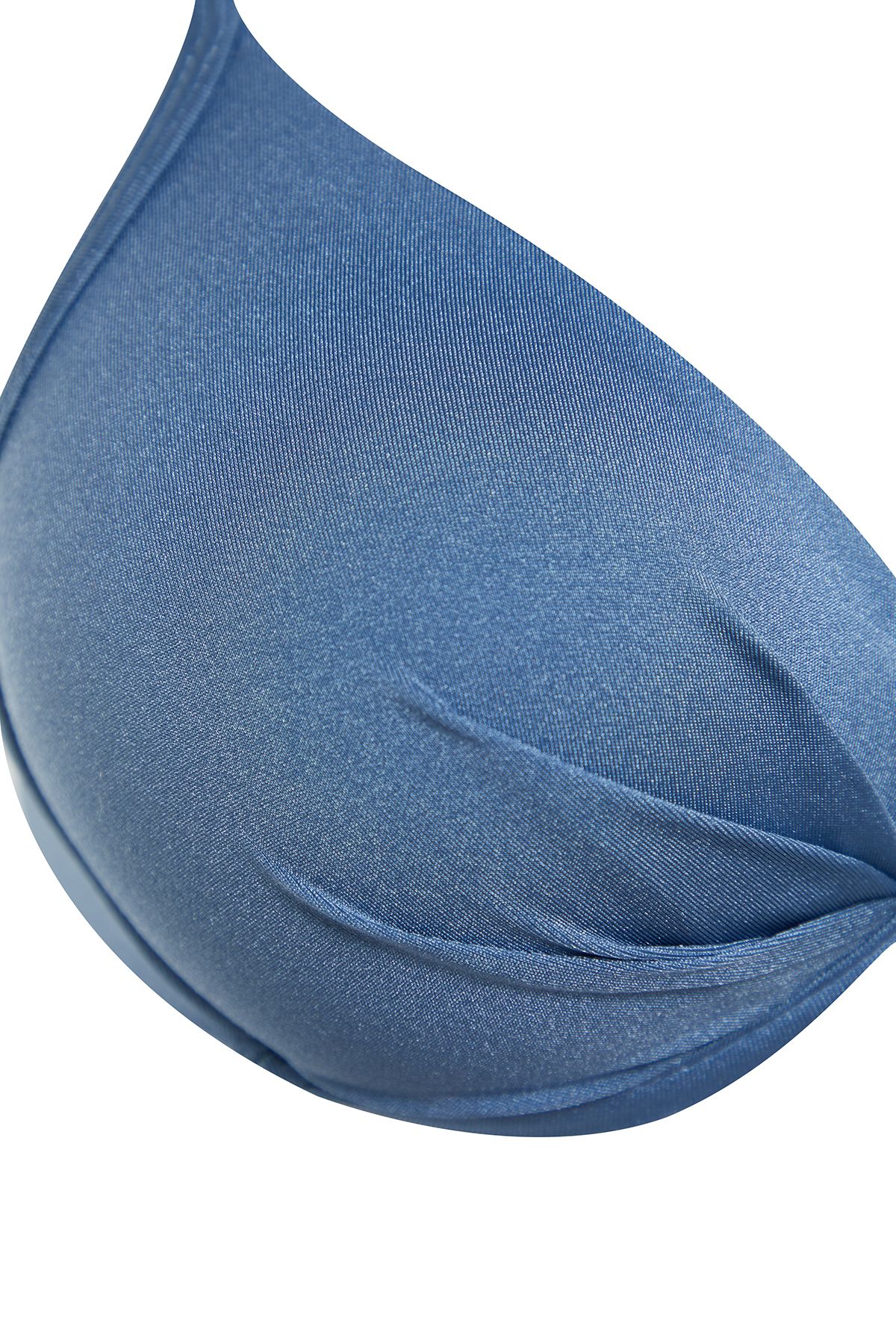Trendyol Collection-Blaues Balconet-Push-Up-Bikinioberteil TBESS20BU0237 6