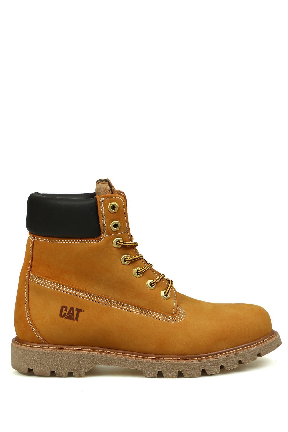 Caterpillar Ankle Boots Yellow Flat Trendyol