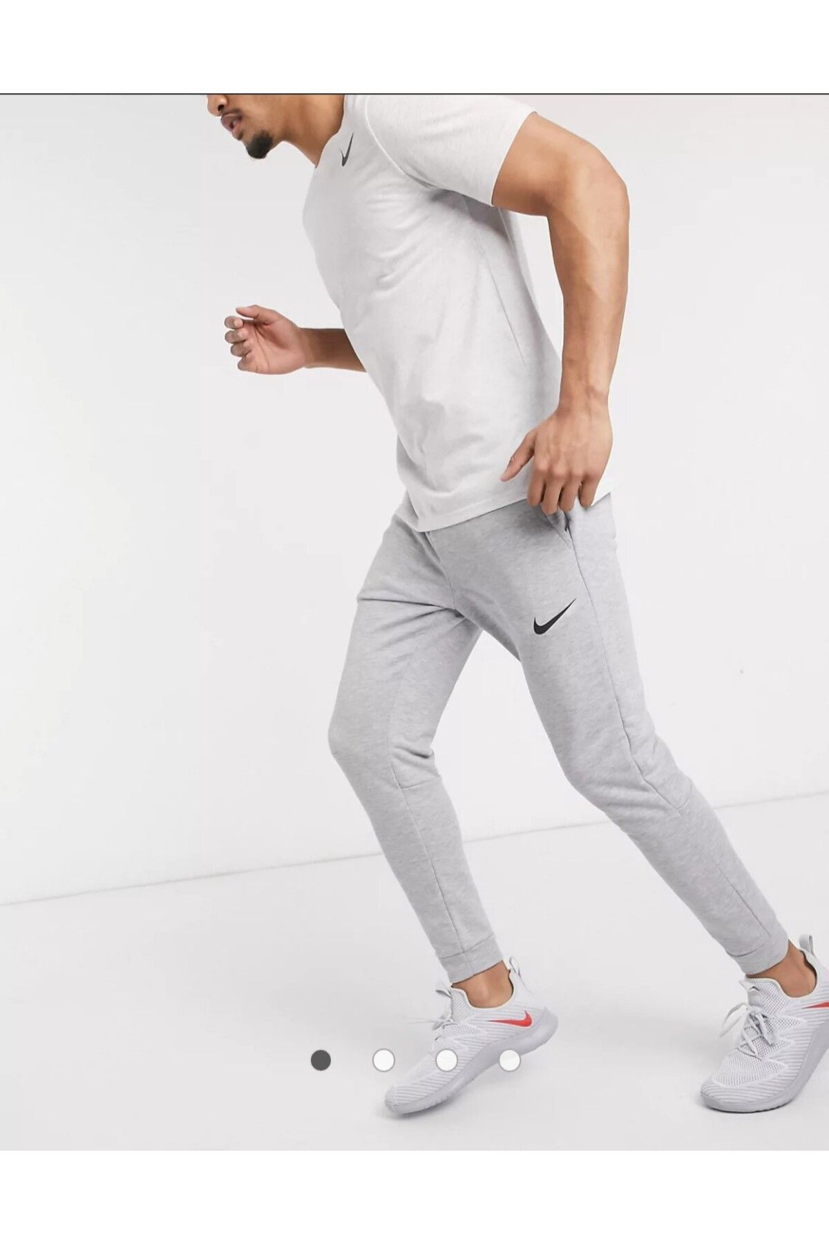 Nike-Dry Fleece Men's Gray Training Sweatpants 3