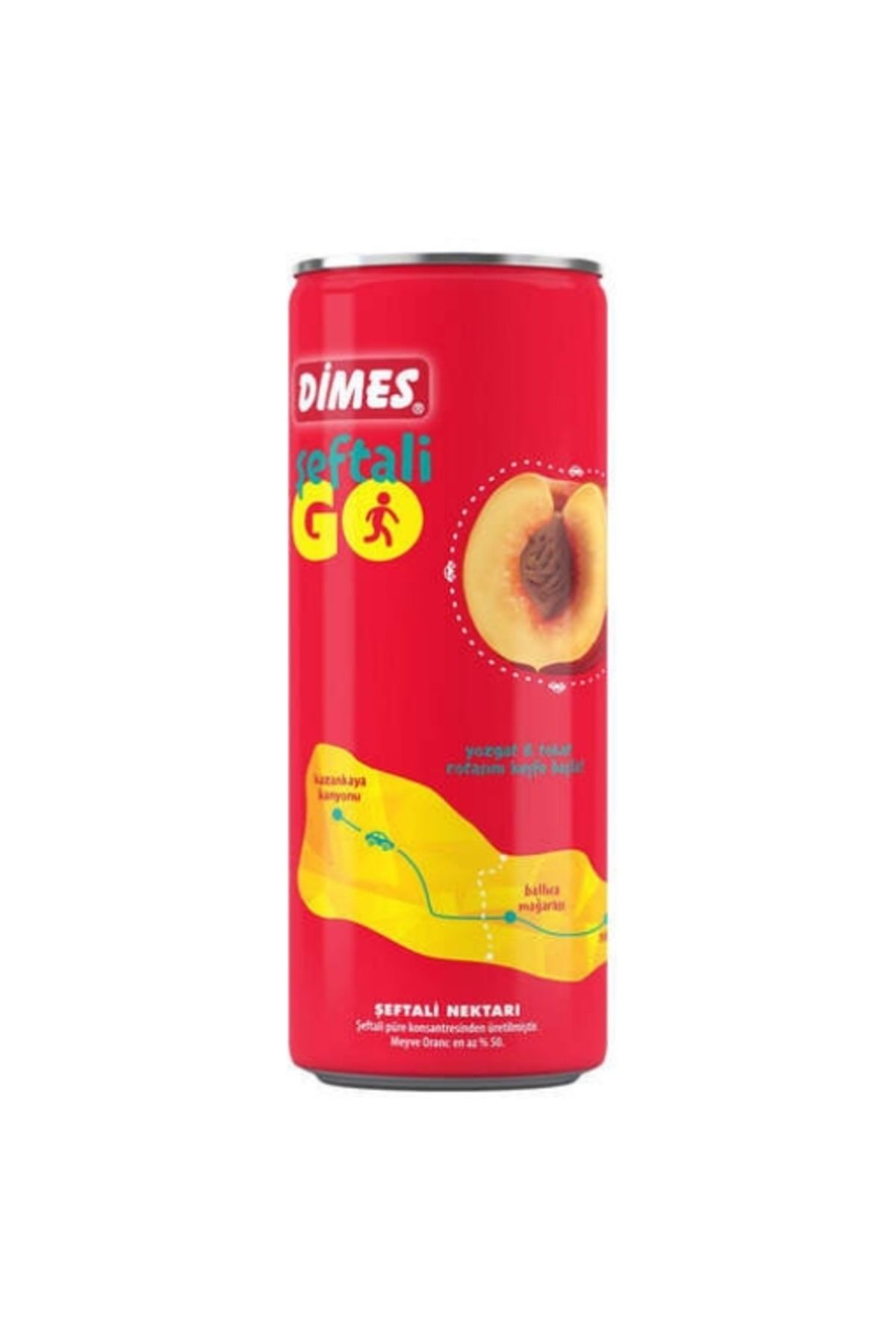 Dimes Go Şeftali Meyve Suyu 250 ml. (6'lı)