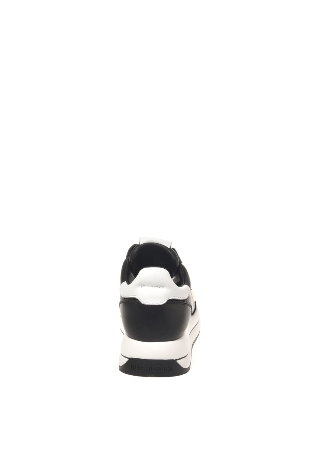اسنیکر سفید زنانه سیاه کفش ورزشی چرمی JA15074G1HIA100A Moschino Love Moschino
