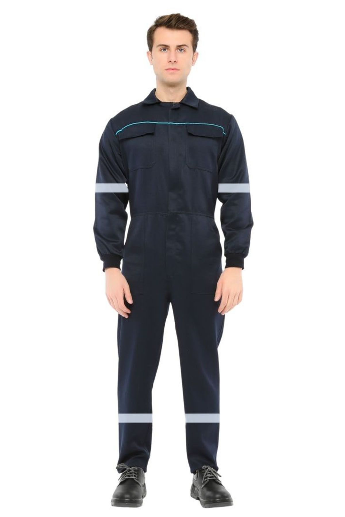 Şensel-Salopetă de lucru cu reflectoare bleumarin - ECO. (55E1645) Uniformă 4