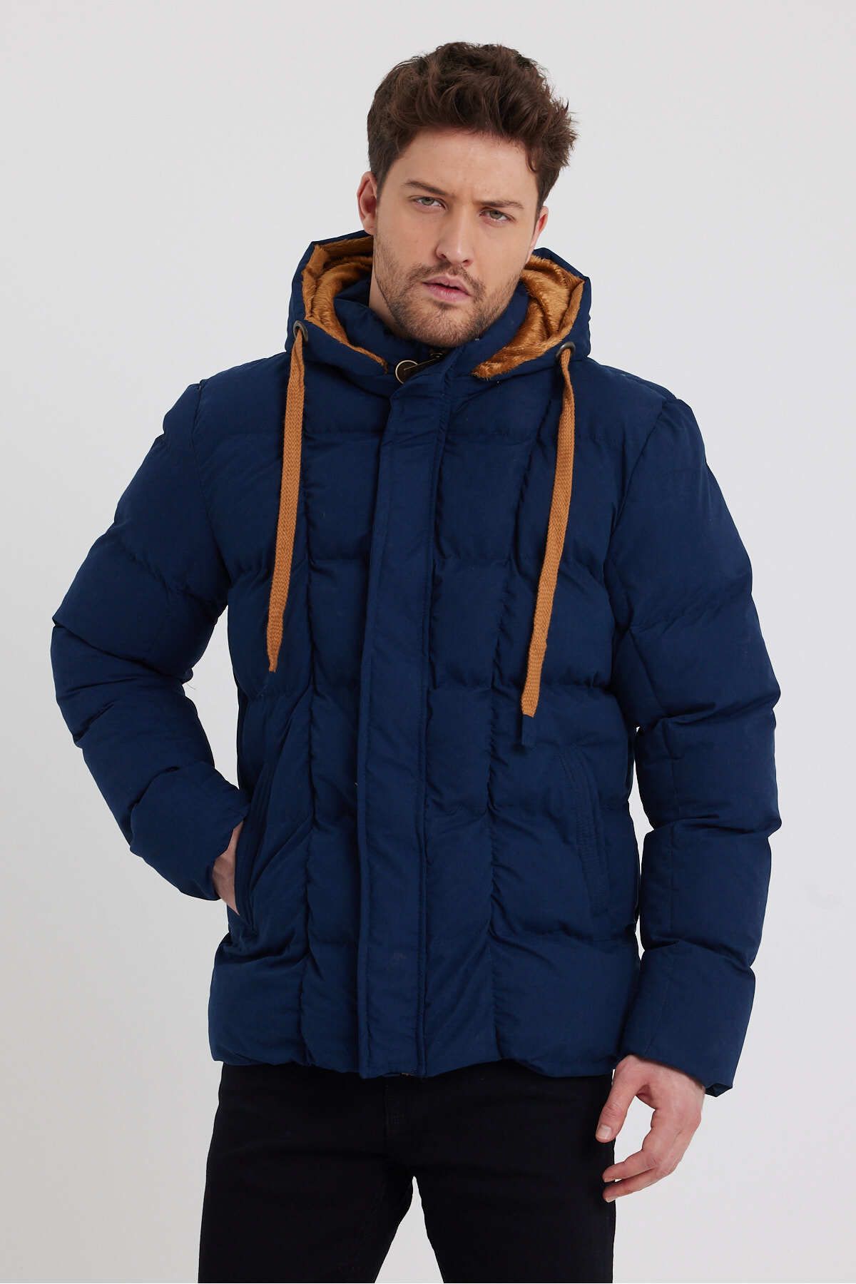 Dark blue shop winter jacket