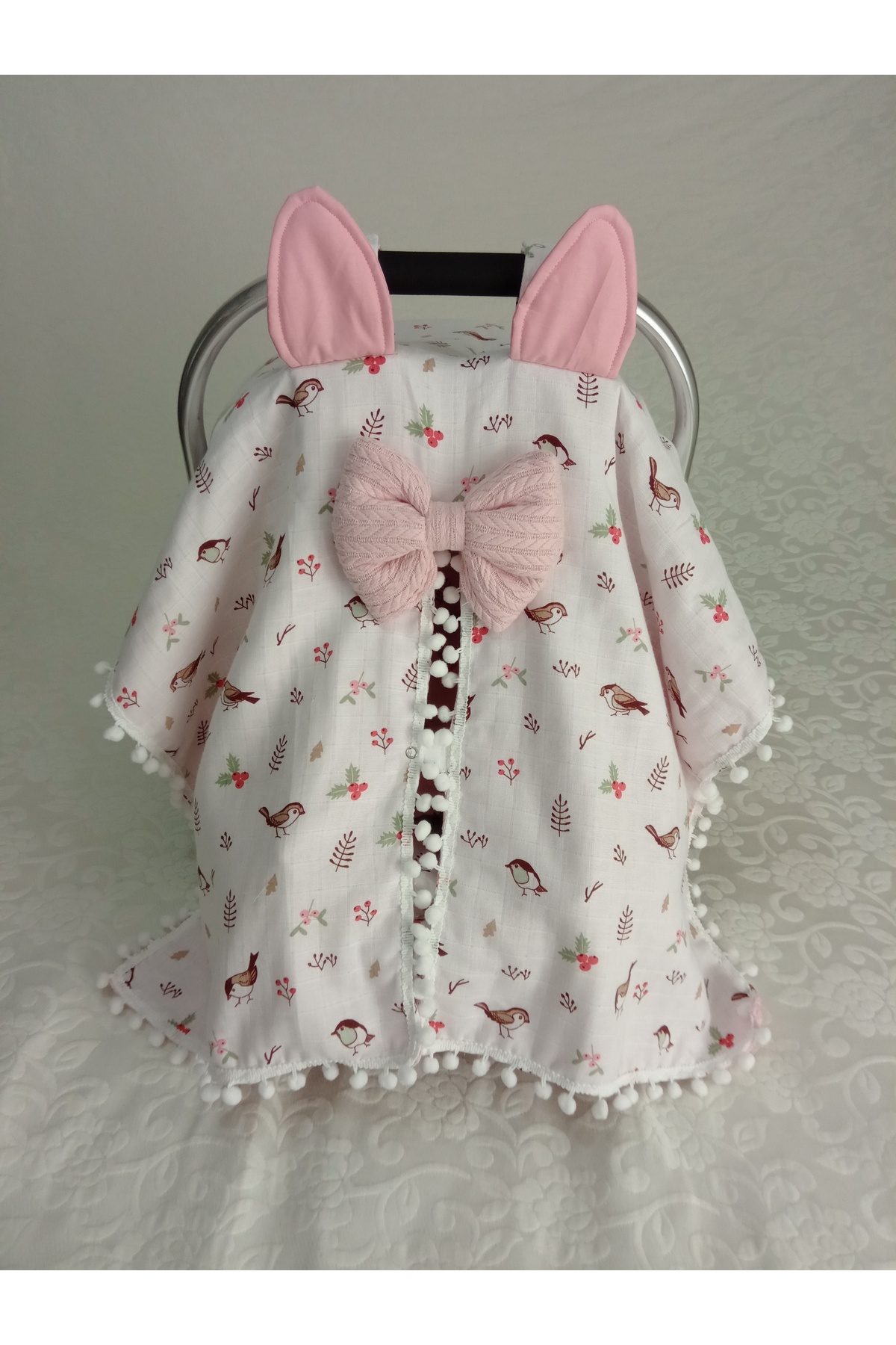 Wenaris Çift Taraflı Puset Örtüsü, Puset Minderi, Puset Çarşafı, 3 Parça fotoğrafı 3 (önizleme)