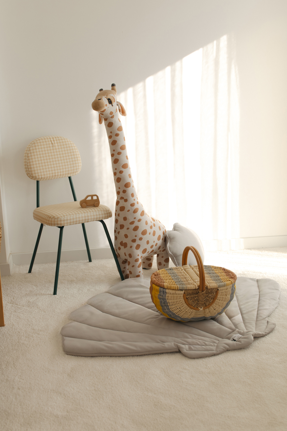 Dear Deer Love Oyun Halısı - Gri Shell - Deniz Kabuğu Minder fotoğrafı 3 (önizleme)