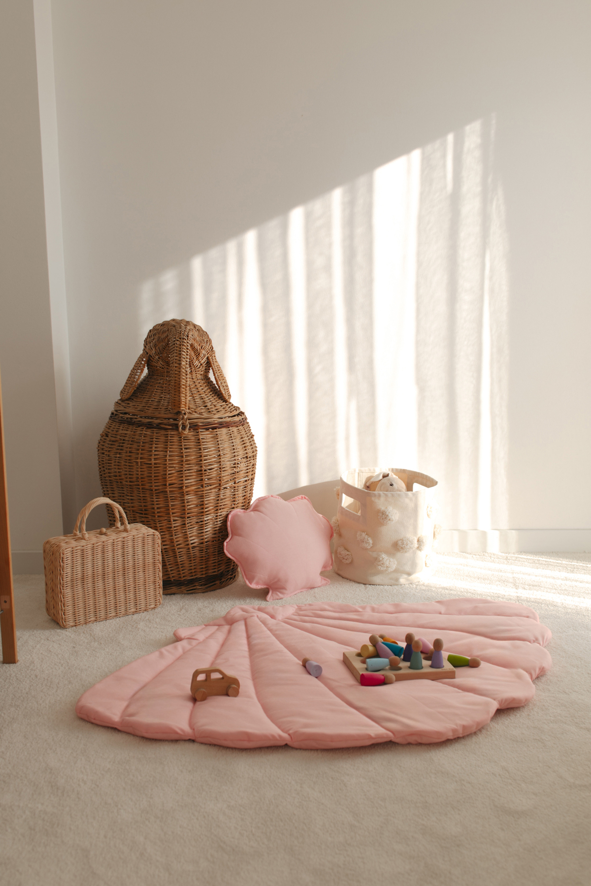 Dear Deer Love Oyun Halısı Pudra Shell Deniz Kabuğu Minder 120x85 Cm fotoğrafı 4 (önizleme)