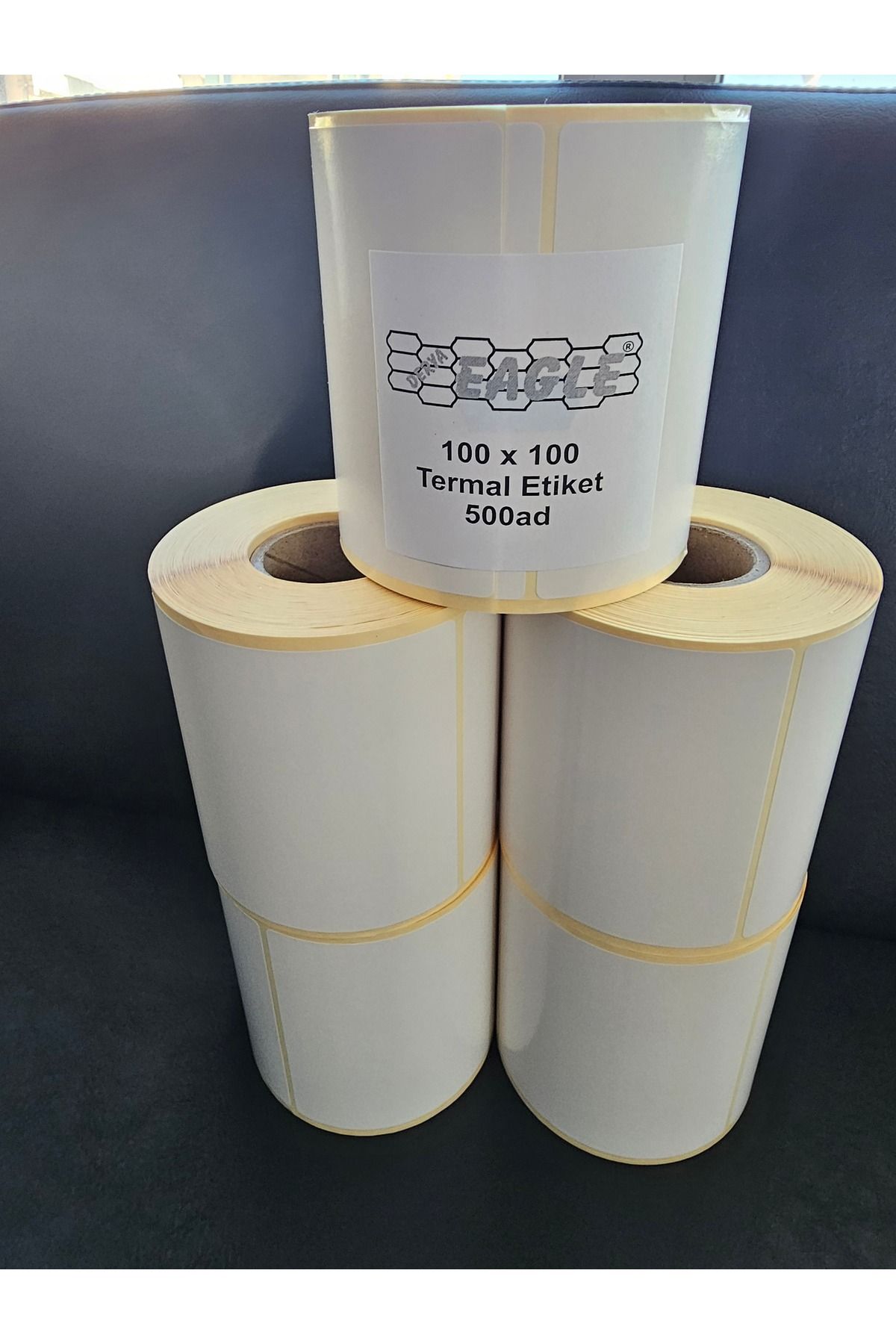 Derya Eagle 100x100mm Etichetă Termică 500 Role - 5 Bucăți - 40 Role (kuka) - One Size