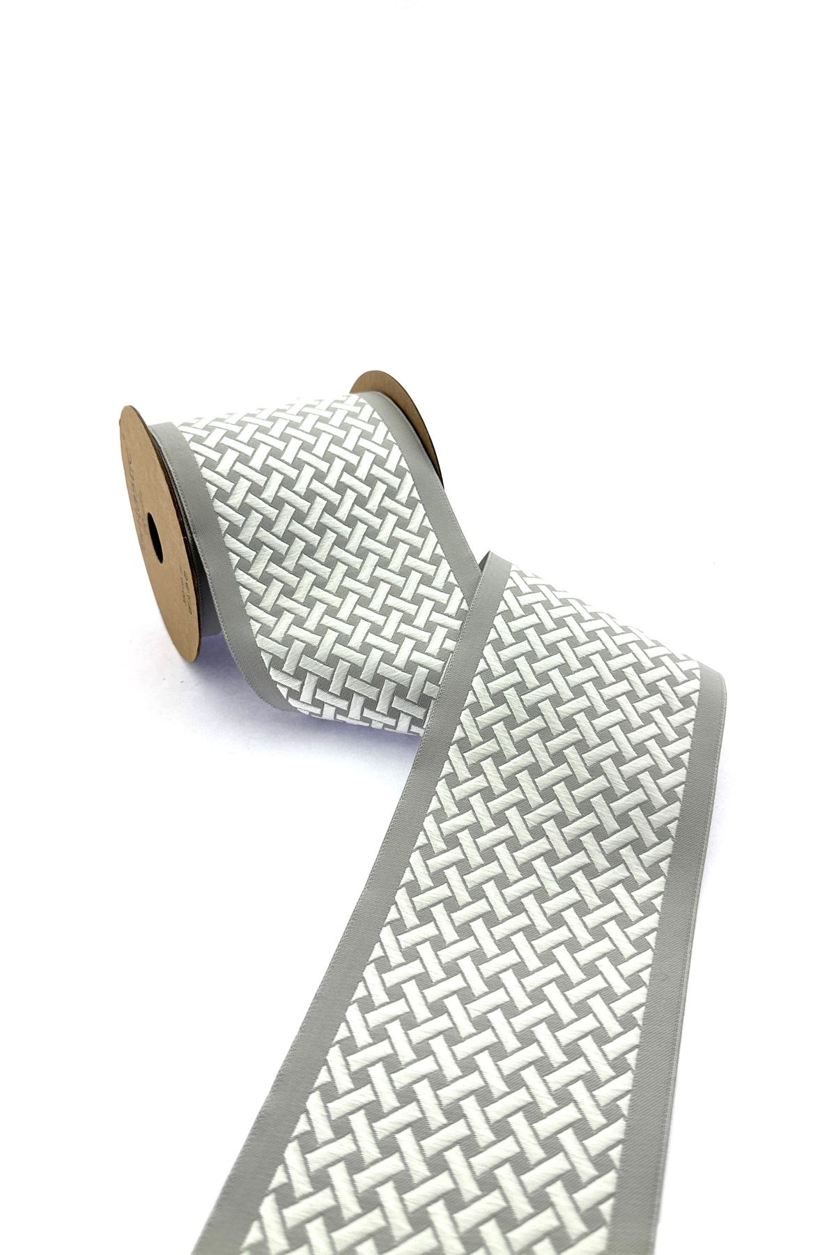 FANTASTIC BORDERS Bordură Perdea Lătă Țesută Cu Model De Răchită / Accesorii (10 Cm. Lățime - 3,5 Mt. Lungime) - One Size