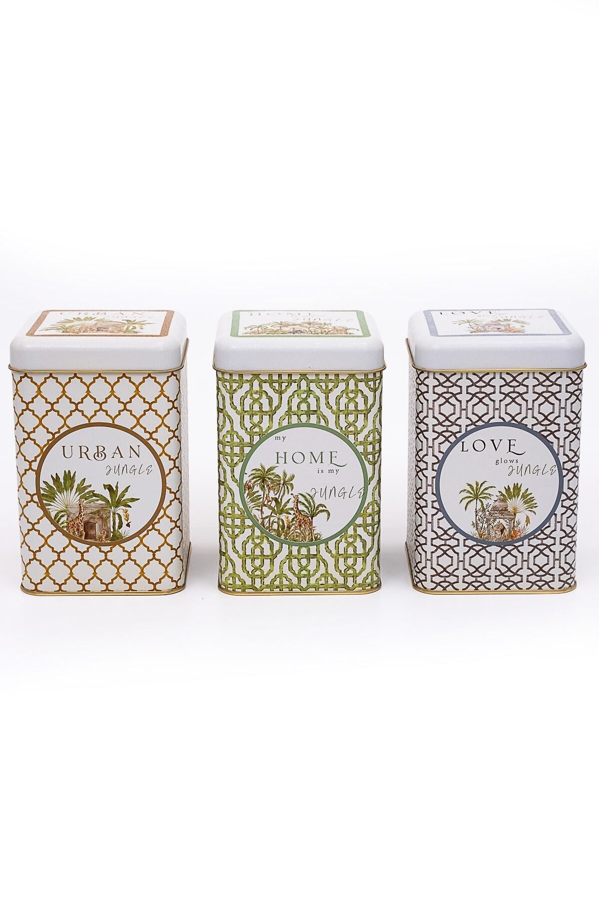 EVLE-Erb09u3 Square Storage Container 105x105 Set of 3, Forrest 2
