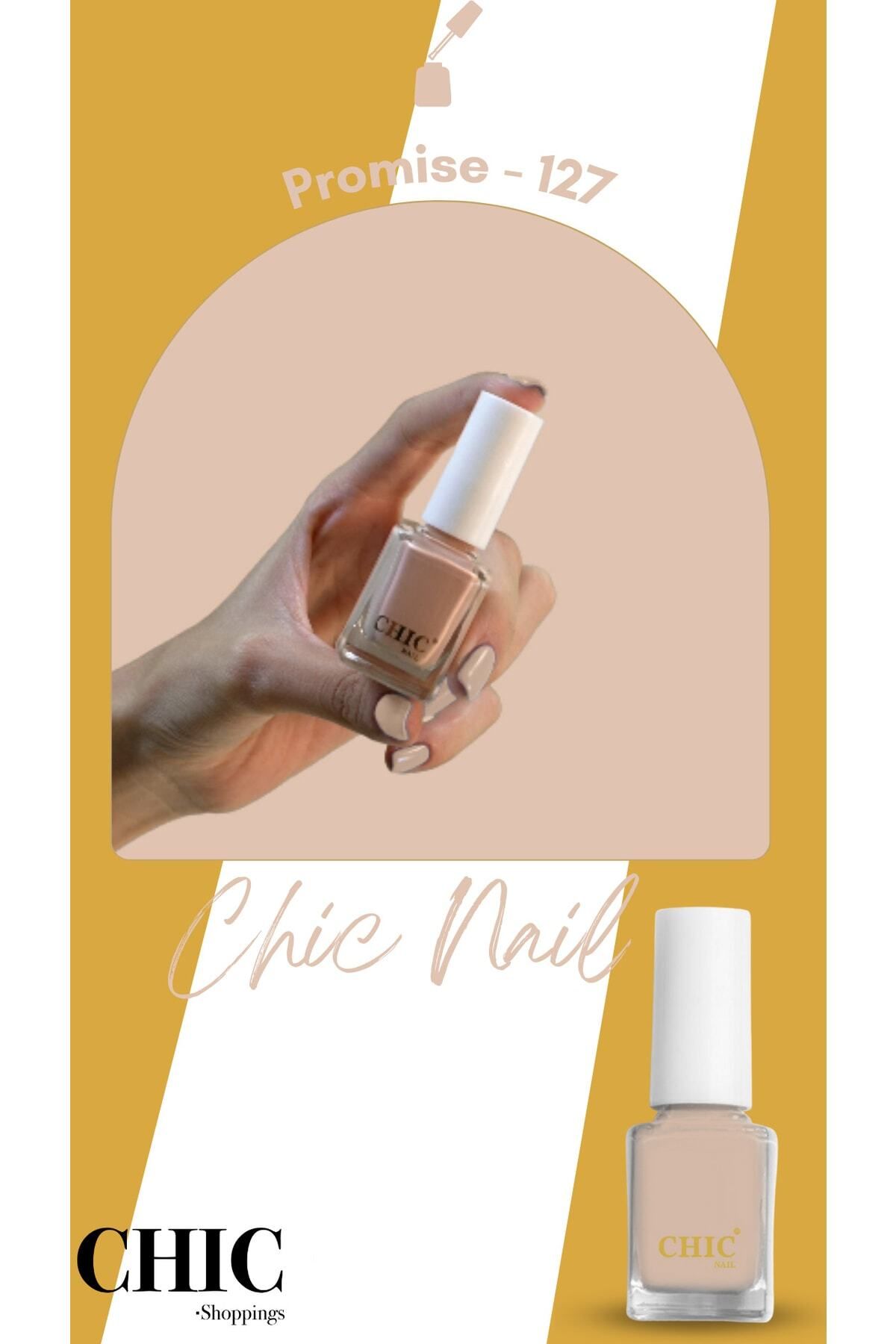 لاک ناخن برهنه وعده 127 Chic Nail