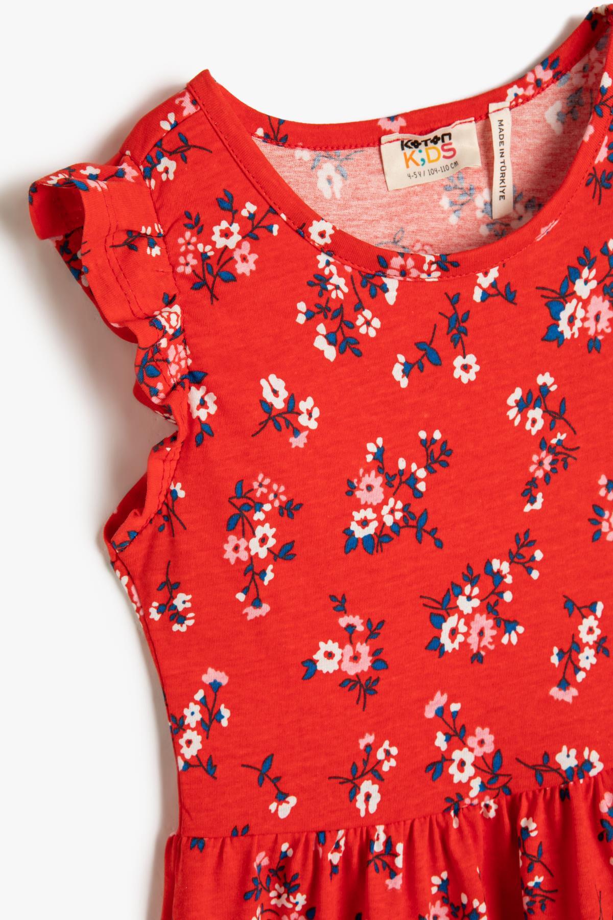 لباس مجلسی دخترانه قرمز کوتونKoton | 23YY59000373 اورجینال - تصویر 3