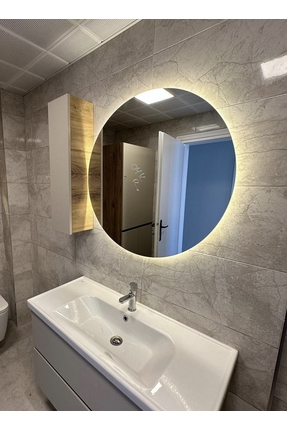 AYNA MERKEZİ Yuvarlak ışıklı banyo aynası