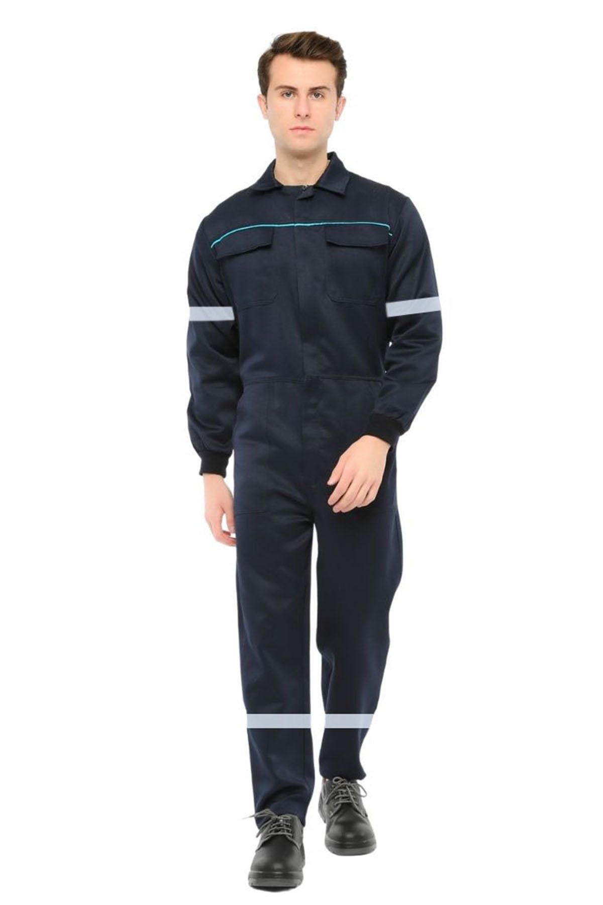 Şensel-Salopetă de lucru cu reflectoare bleumarin - ECO. (55E1645) Uniformă 1
