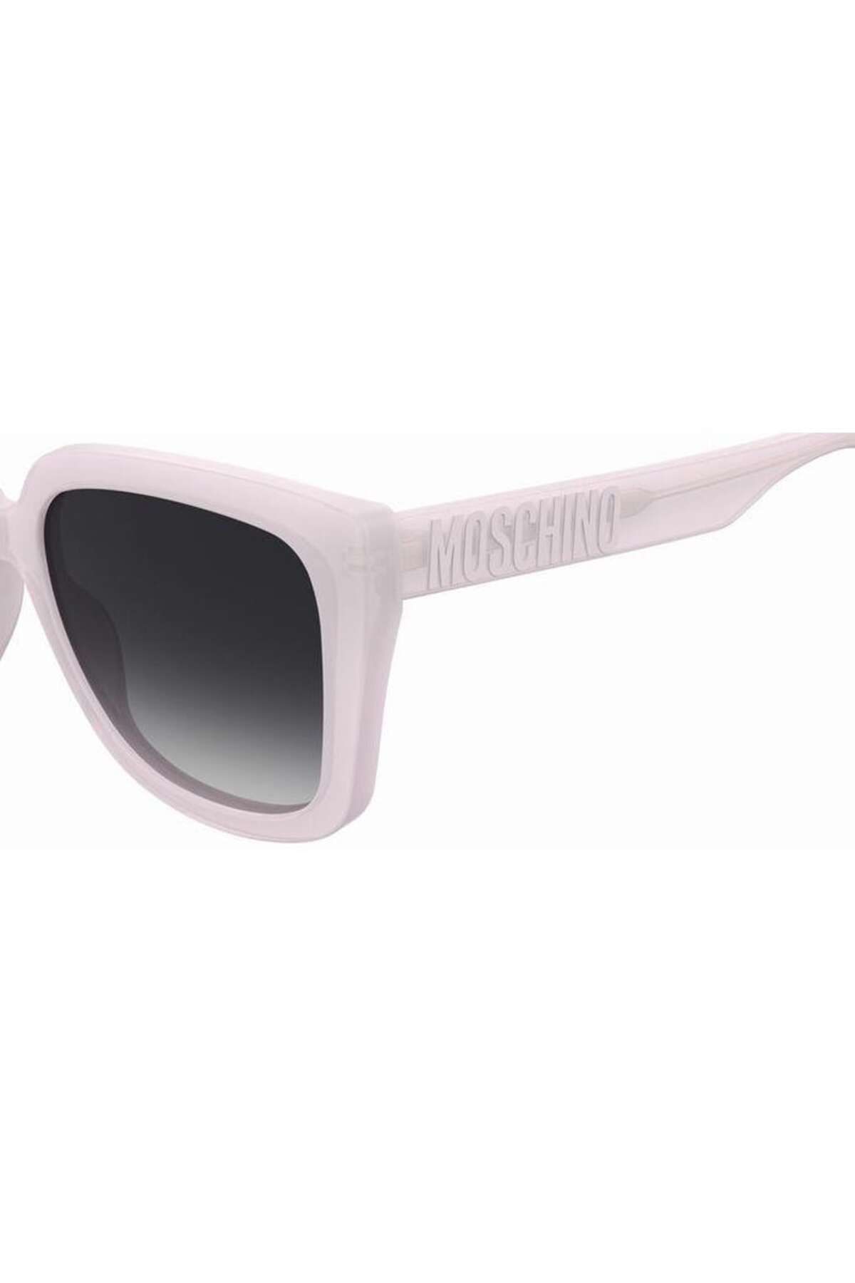 عینک آفتابی صورتی زنانه MOS 146 S 35J9O 55 رنگ Moschino