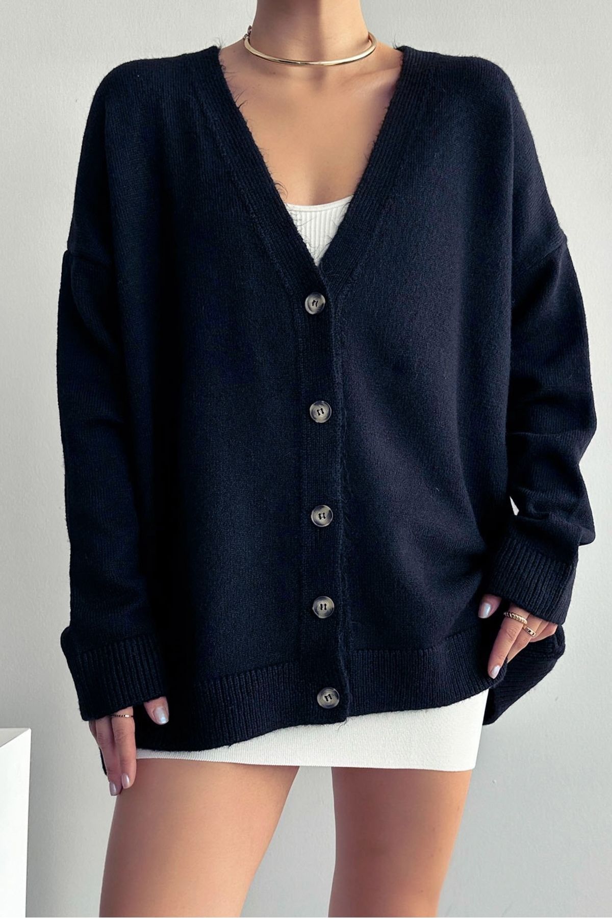 Navy blue cardigan womens on sale