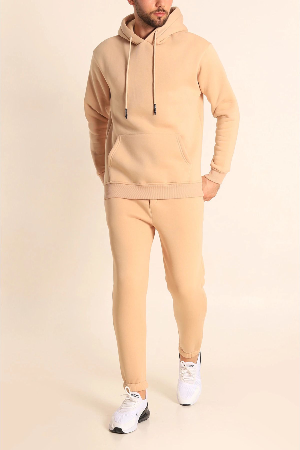 Beige tracksuit set 2025