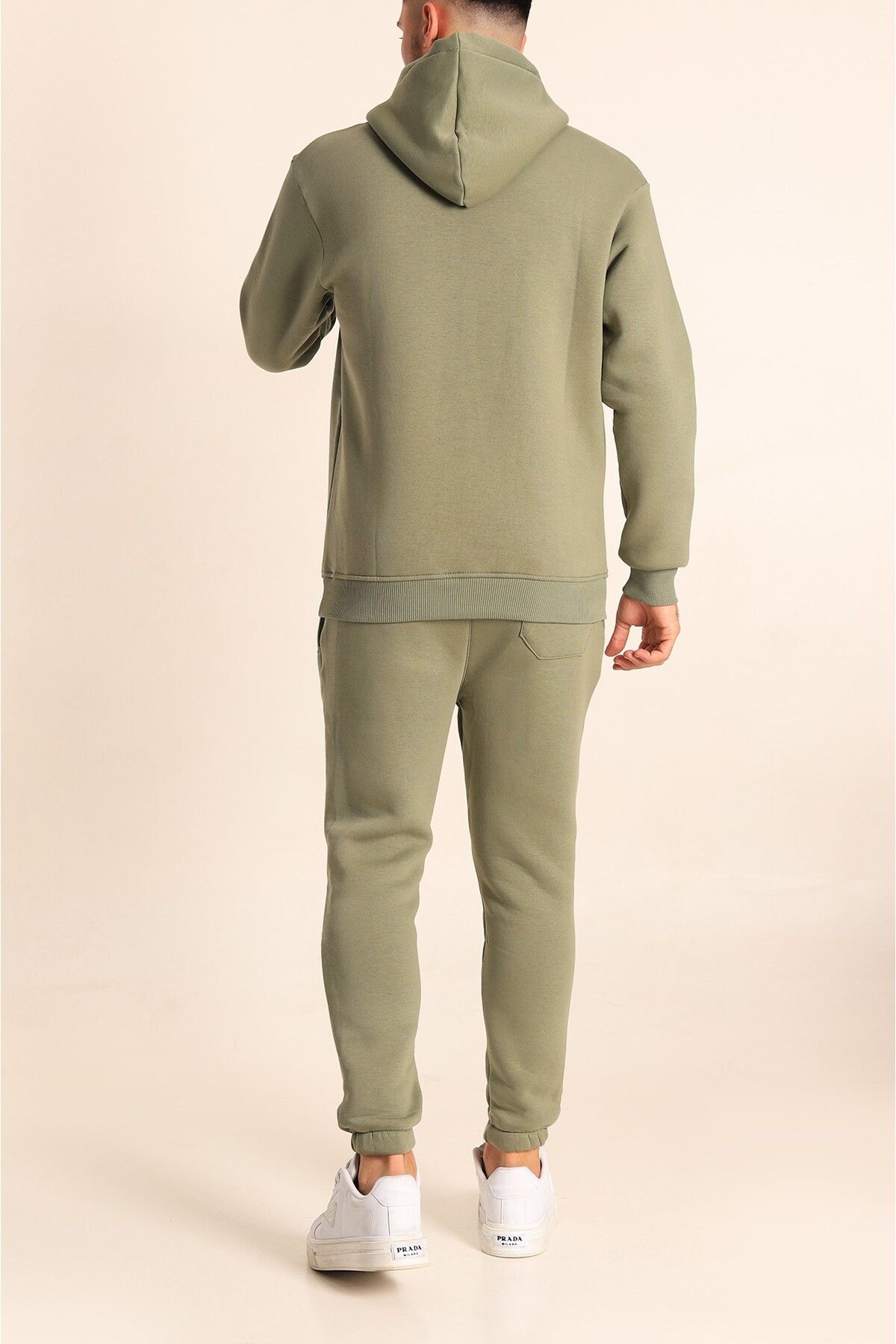 Mens khaki top tracksuit set