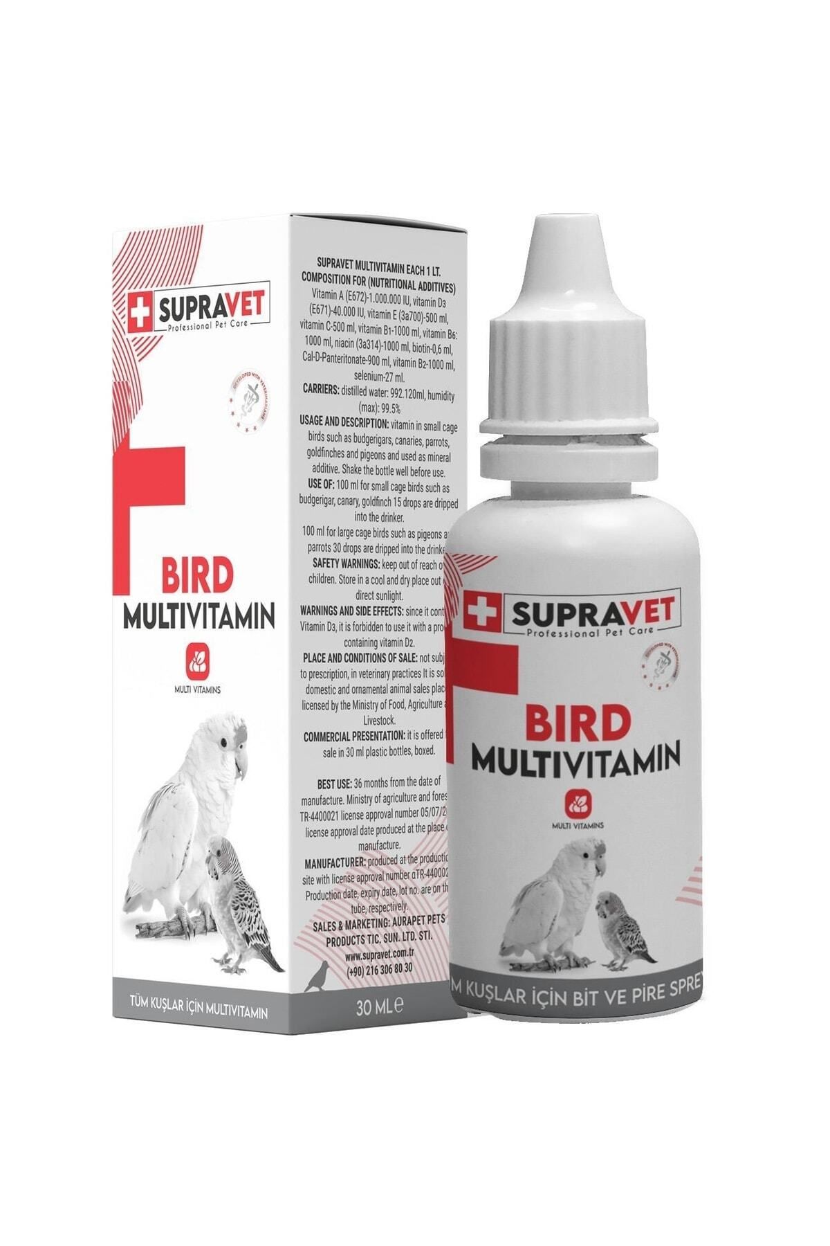 Genel Markalar Plus Kanarya, Papağan, Güvercin Ve Muhabbet Kuşları Için Multivitamin Damla 30 Ml