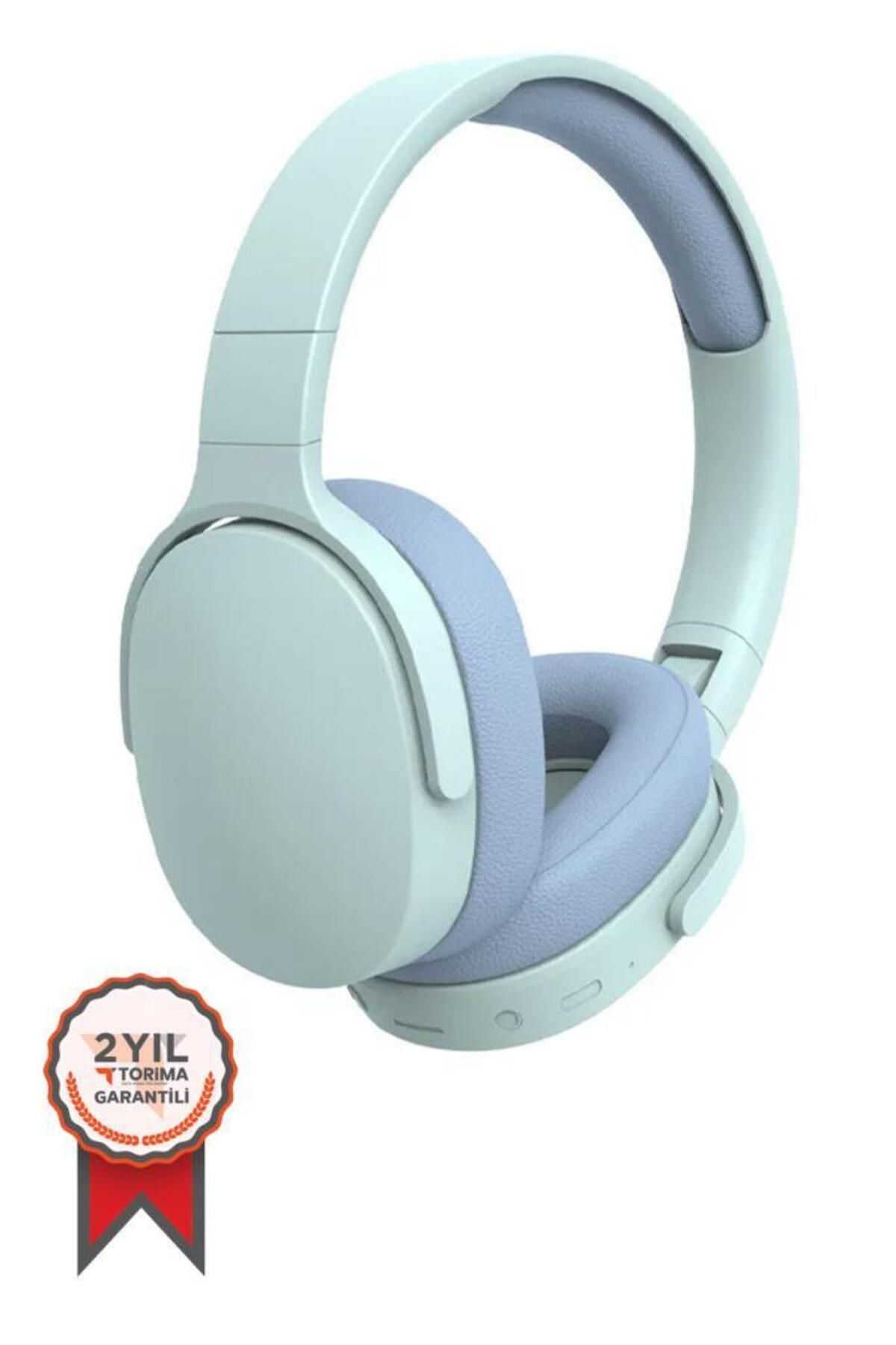 P2961 Mavi Kulak Üstü Kablosuz Bluetooth Kulaklık Mavi