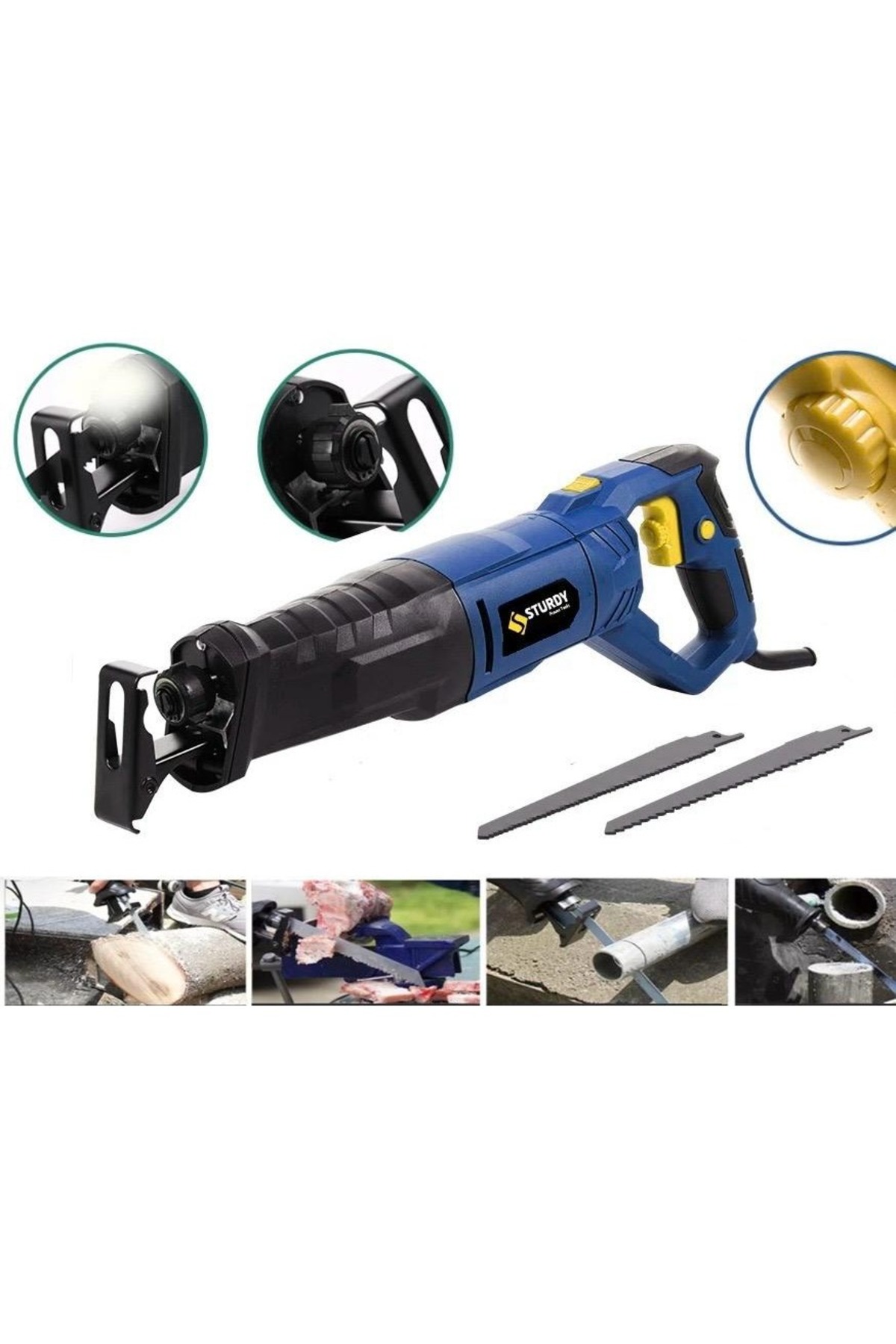 Sturdy Power Tools Japanese Technology Copper Winding 710 FOX TAIL BONE ...