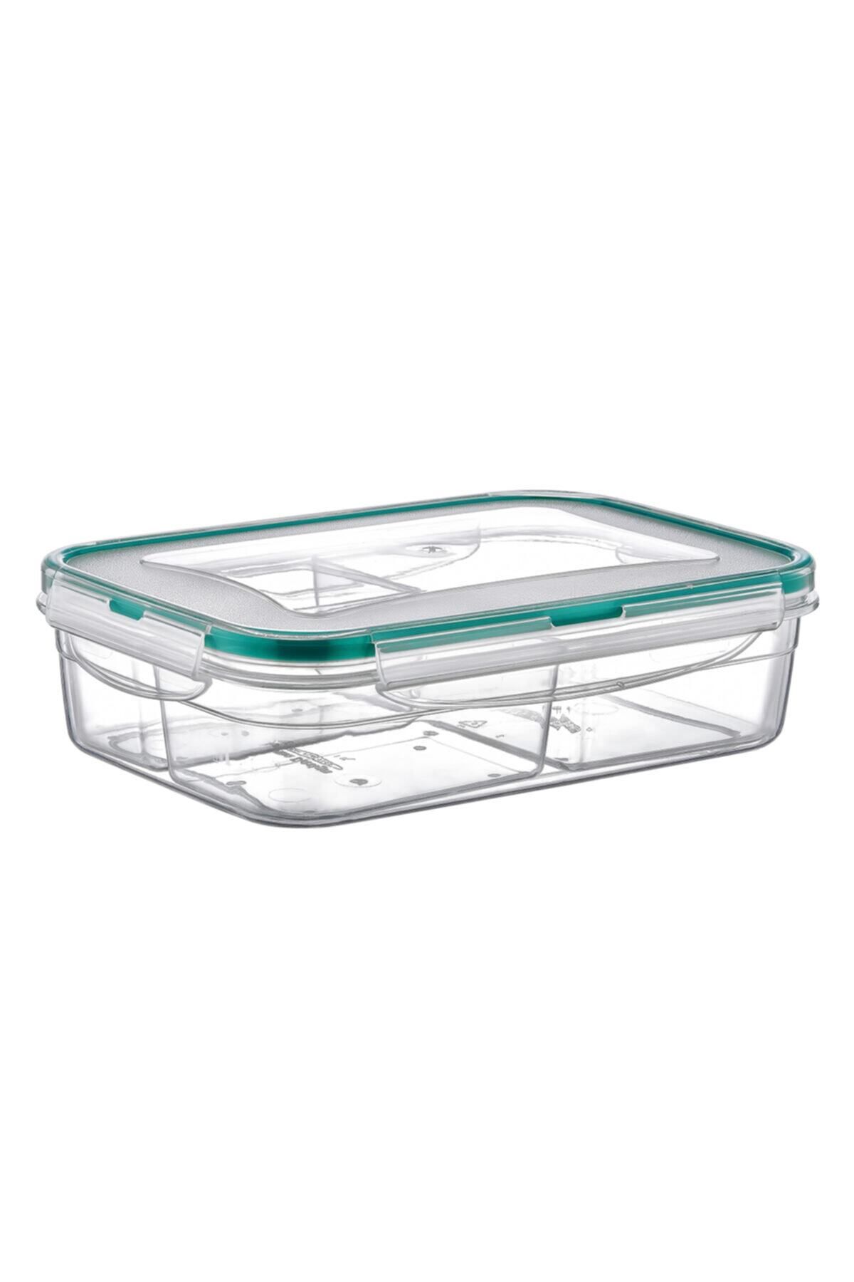 Emofom-Fresh Box 3 Compartment Storage Container 1000 ml Airtight Liquid Leak Proof Feeding Container 2