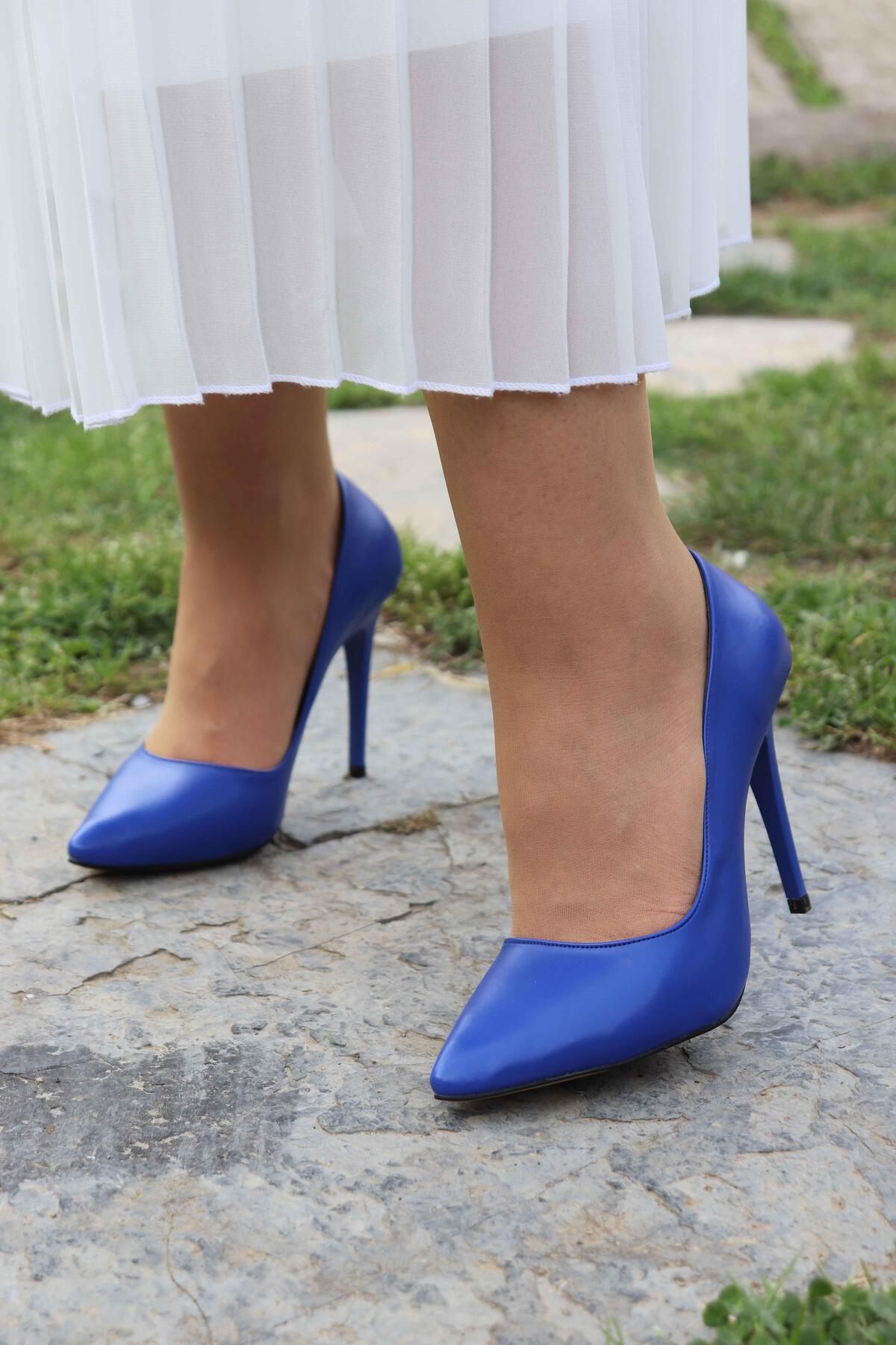 DER KABUSU High Heels Dark blue Stiletto Heels Trendyol