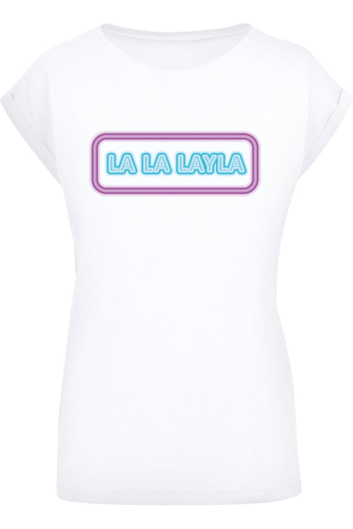 Merchcode Damen Ladies T-Shirt Trendyol - LA LAYLA LA