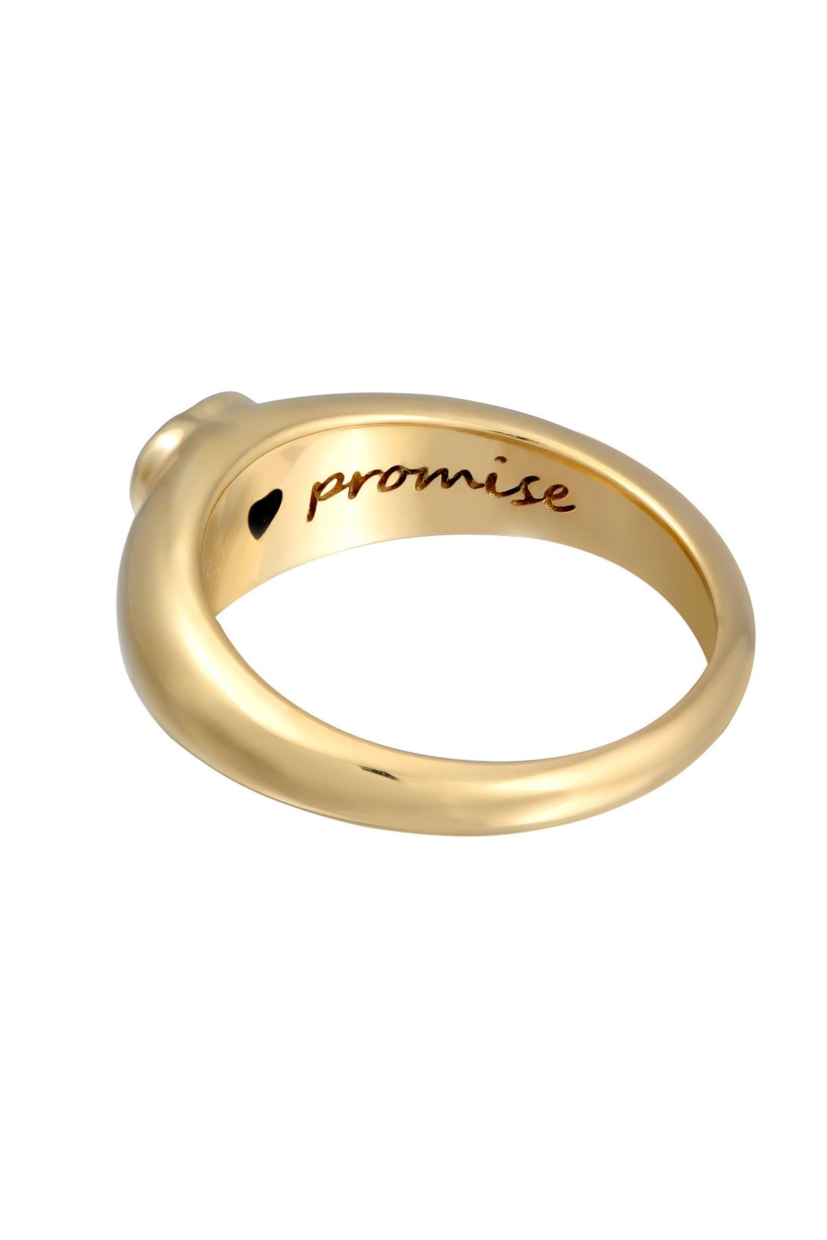 ELLI-Zirkonia-Herz-Bandring – Vergoldet Liebe-Ring aus 925er Silber 5