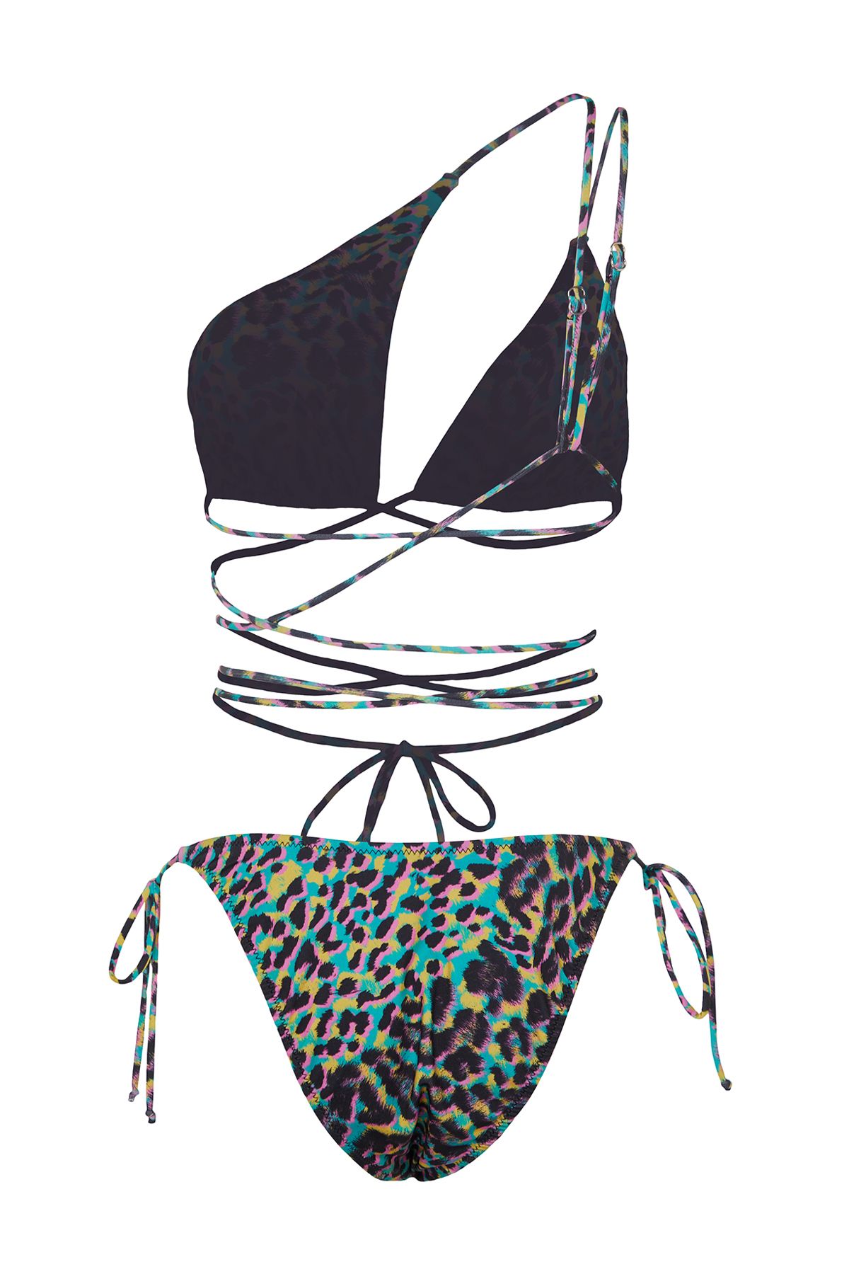 Trendyol Collection-Leopard Print Regular Bikini - Triangle Cut Out, TBESS24BT00021 8