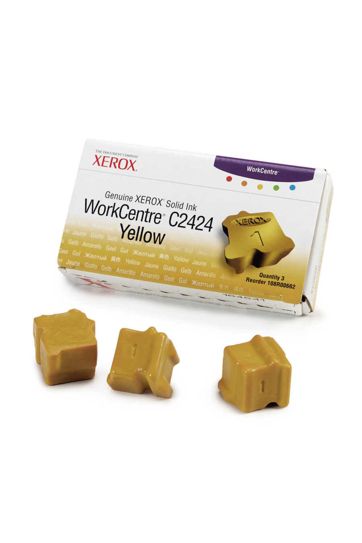 Genel Markalar Workcentre C2424-108R00662 Sarı Orijinal Katı Mürekkep Üçlü