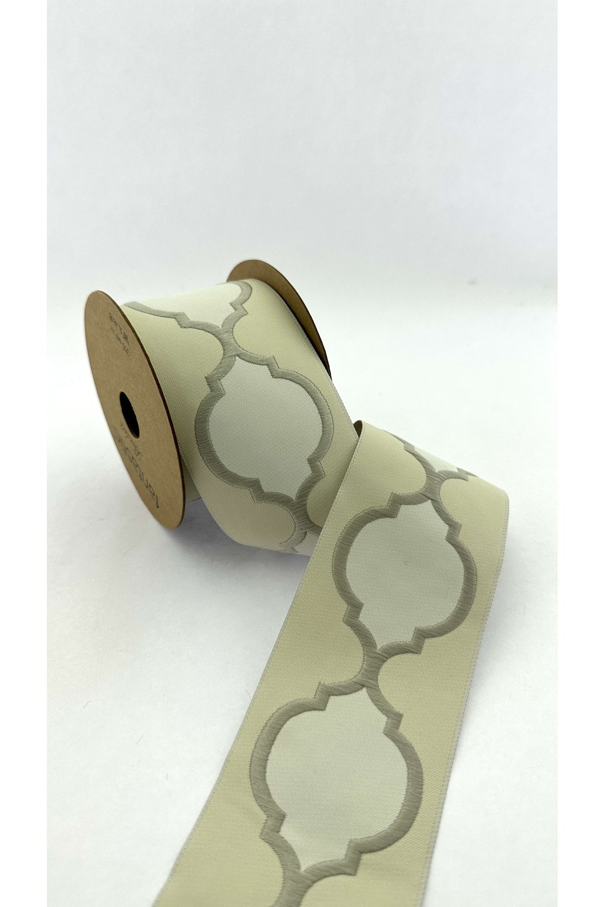 FANTASTIC BORDERS Bordura Perdea Lata Testurată Jacquard / Accesorii (7 Cm. Lățime - 3,5 Mt. Lungime) - Mărime unică
