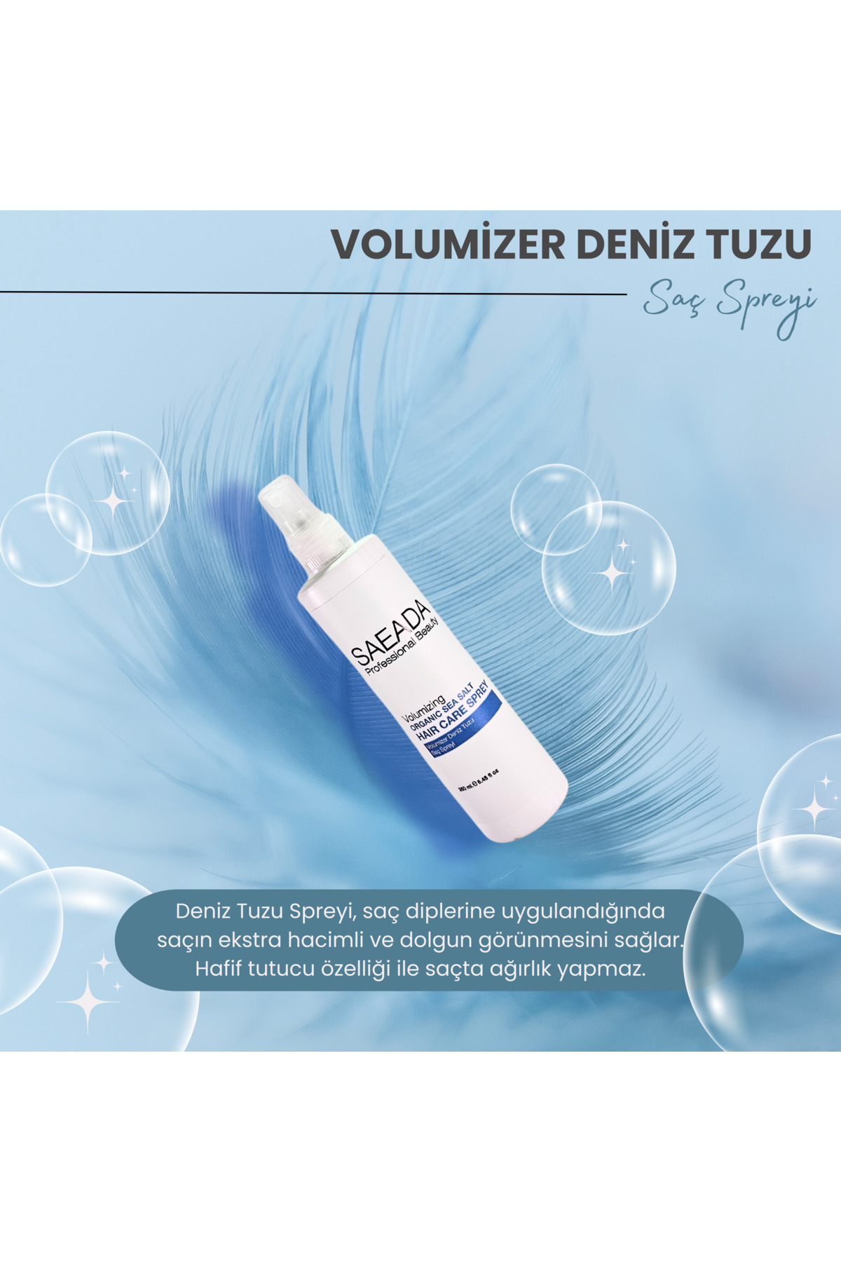 Volumizer Deniz Tuzu Saç Spreyi 250 mL — SAEADA1006 — تصویر 3 از 4