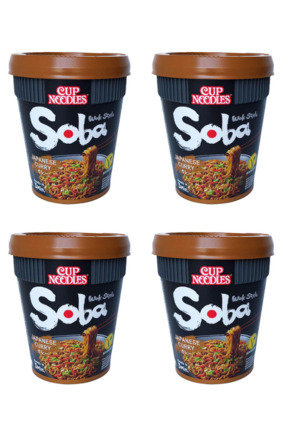 Nissin Noodles NISSIN SOBA CUP JAPANESE CURRY 90 GR*4'Lİ SET JAPON NOOUDLE KÖ...