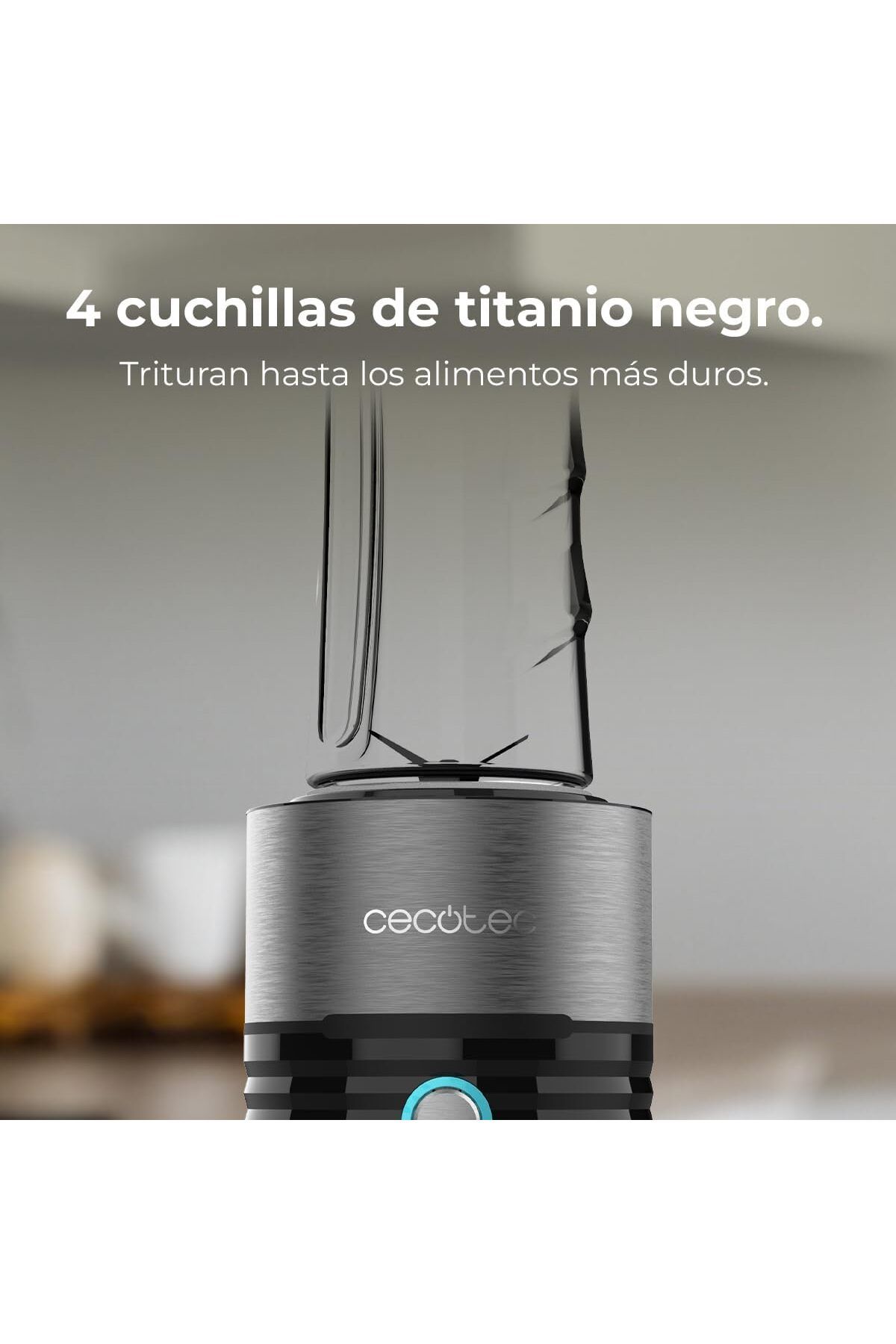 CECOTEC-Power Titanium 650 EasyGo Smoothie Blender, Glass material 5