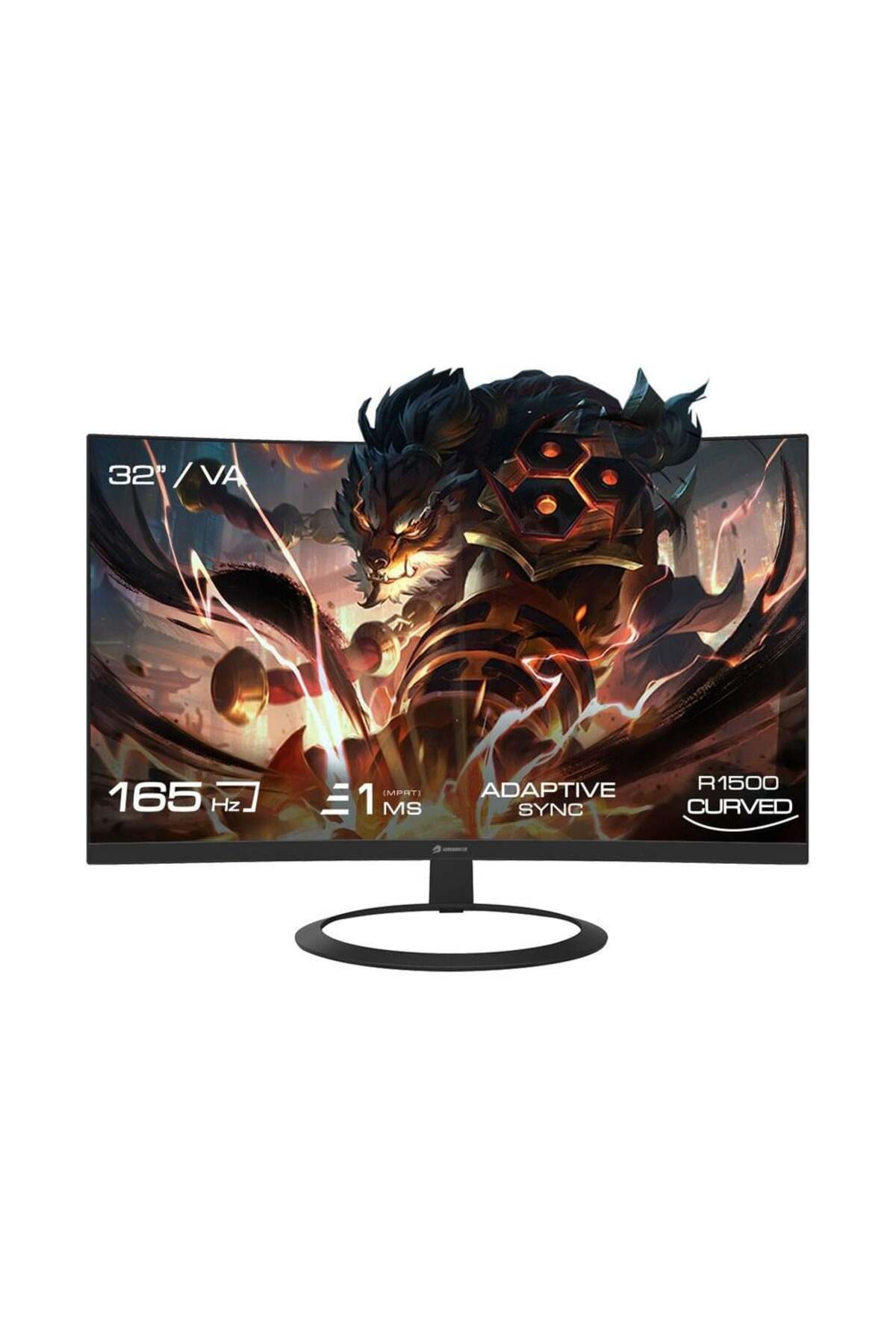 32" GB-3216CQHD 1Ms 165Hz QHD VA CURVED GAMING MONİTÖR 4