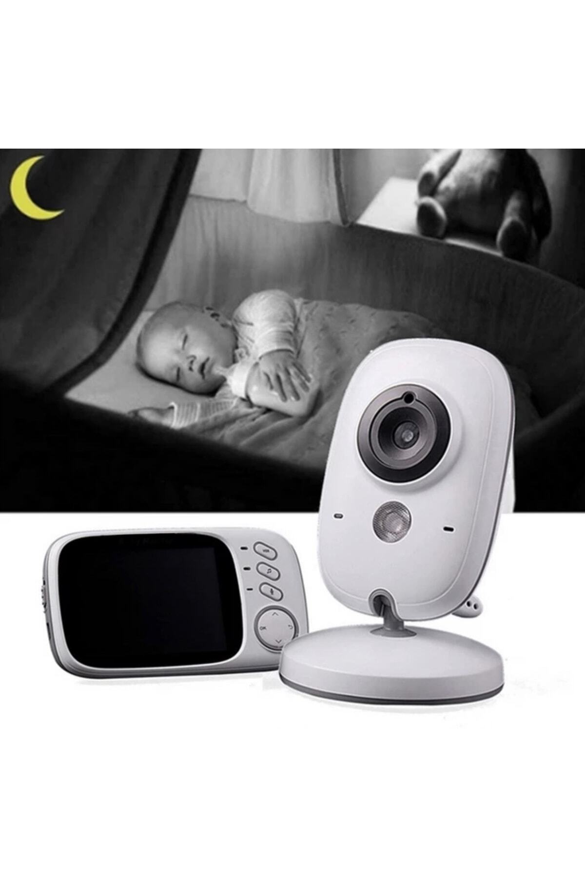 Genel Markalar Lcd Ekranlı Gece Görüşlü Bebek Monitörü - Bebek Izleme Kamerası Oda Sıcaklığı Kontrollü Kablosuz Ip fotoğrafı 7 (önizleme)